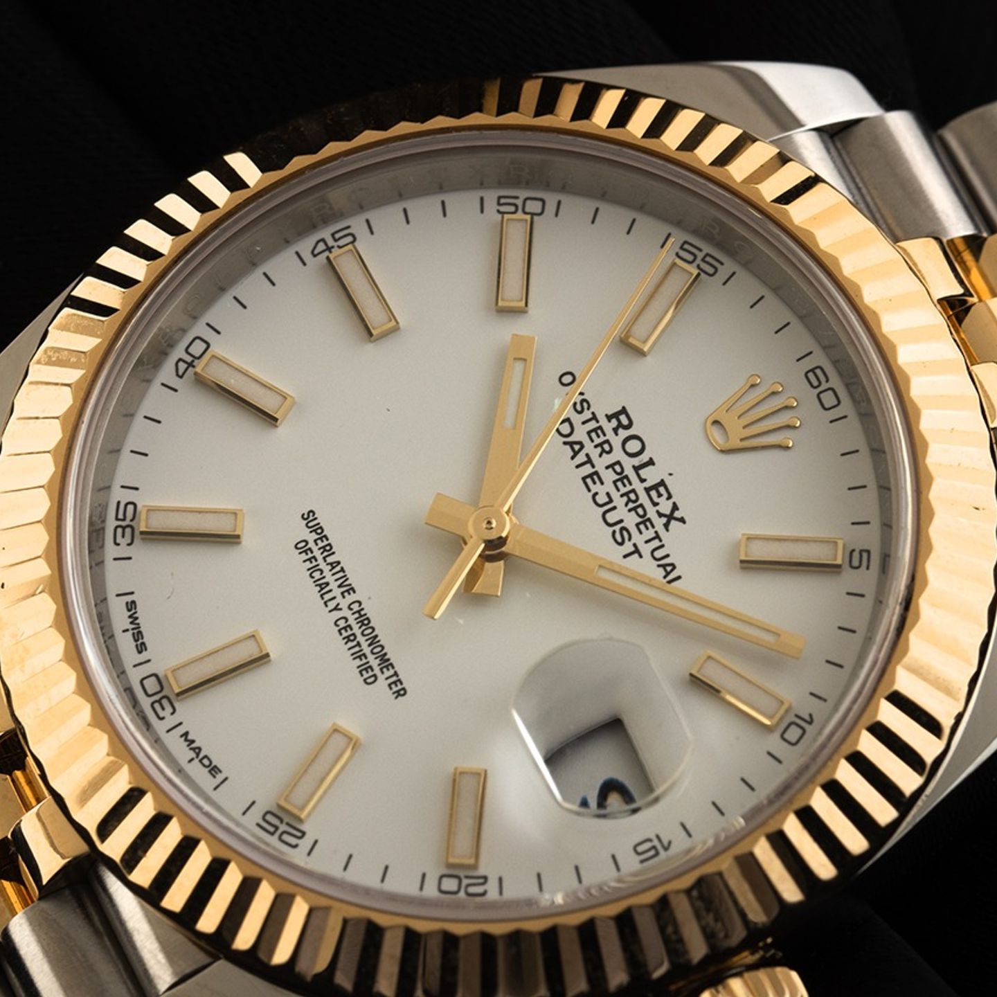 Rolex Datejust 41 126333 (2018) - White dial 41 mm Gold/Steel case (3/7)