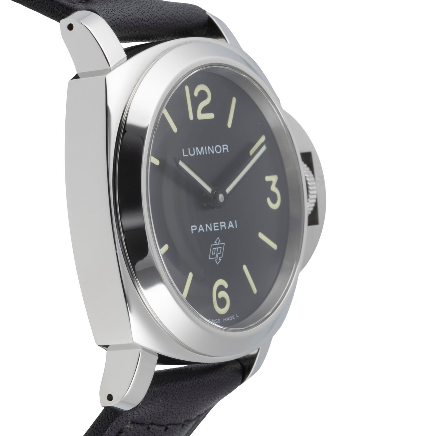 Panerai Luminor Base Logo PAM01000 (Unknown (random serial)) - Black dial 44 mm Steel case (7/8)