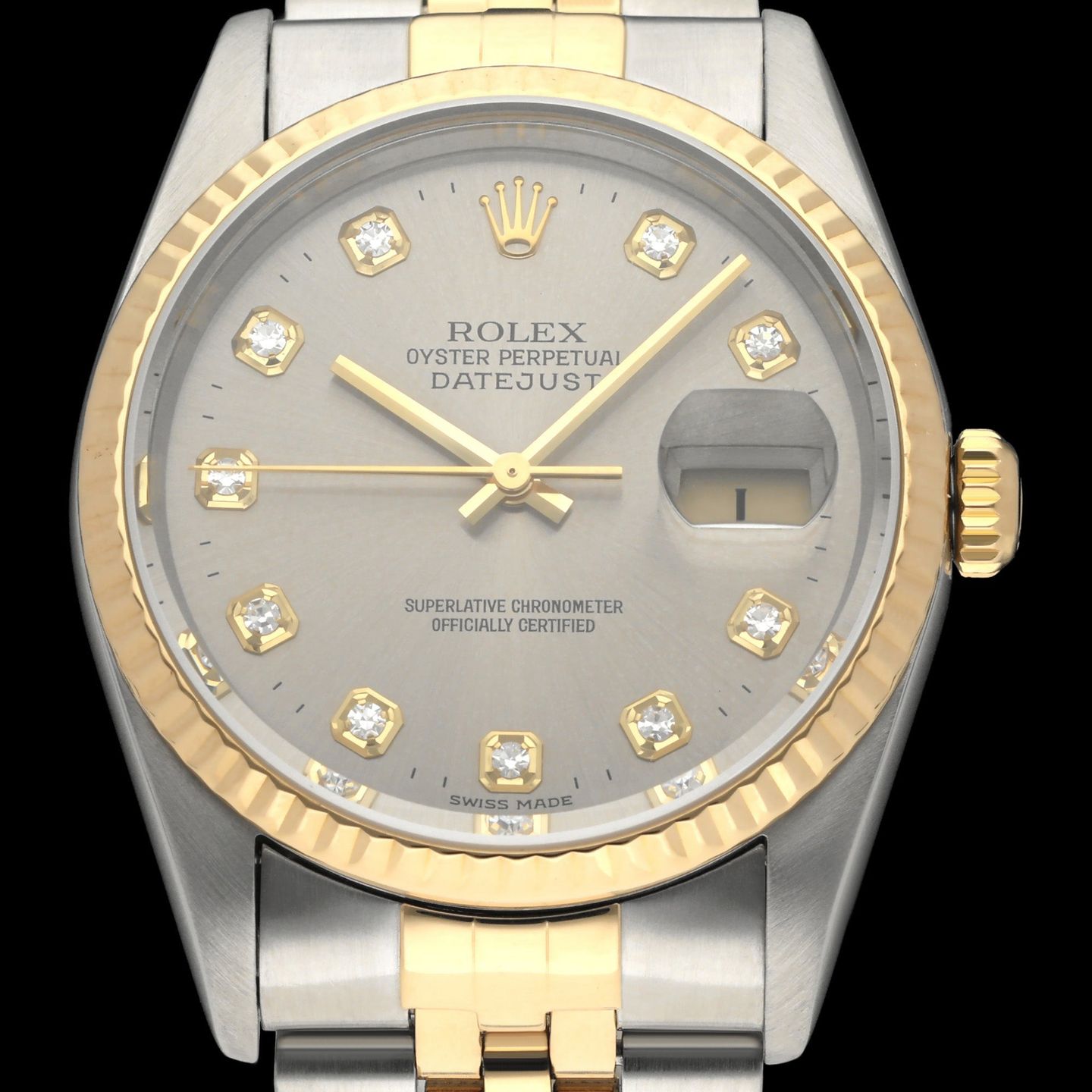 Rolex Datejust 36 16233G (1997) - 36 mm Gold/Steel case (1/8)