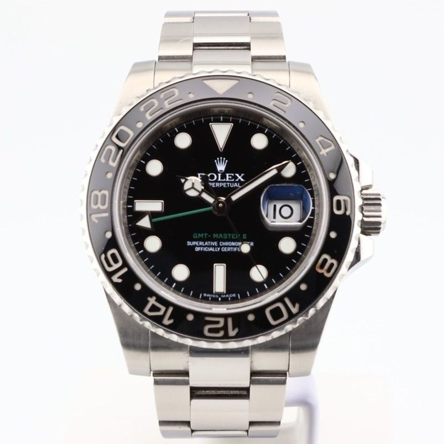 Rolex GMT-Master II 116710LN (2008) - Zwart wijzerplaat 40mm Staal (1/1)