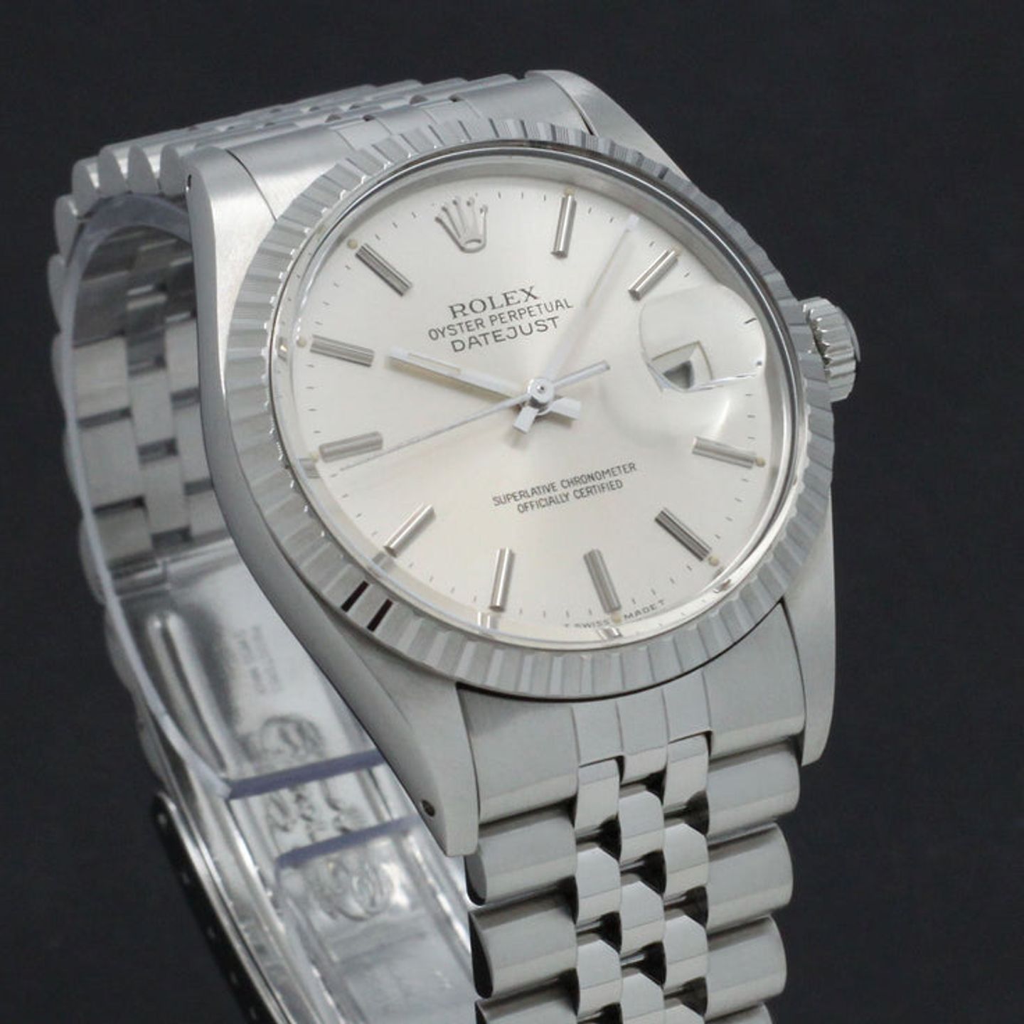 Rolex Datejust 36 16030 (1987) - Silver dial 36 mm Steel case (7/7)