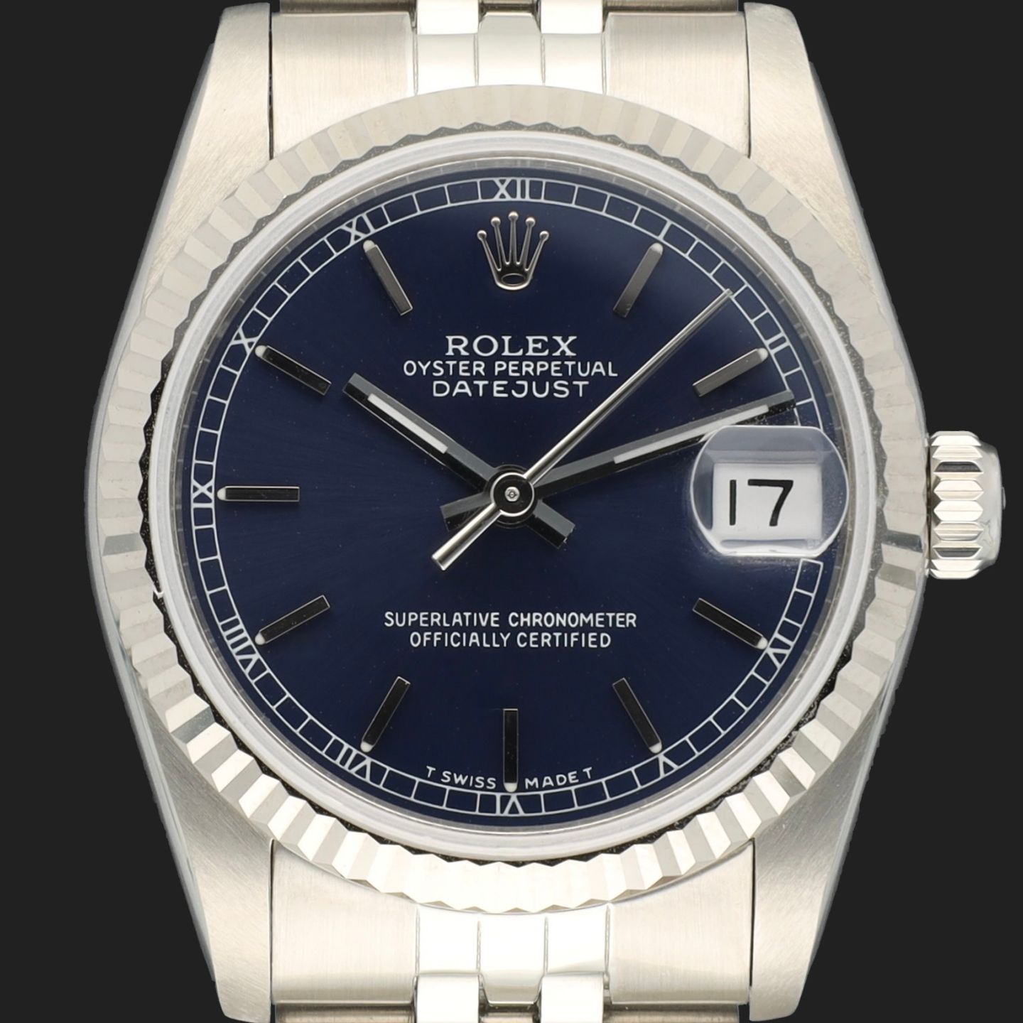 Rolex Datejust 31 68274 (1987) - Blue dial 31 mm Steel case (2/8)