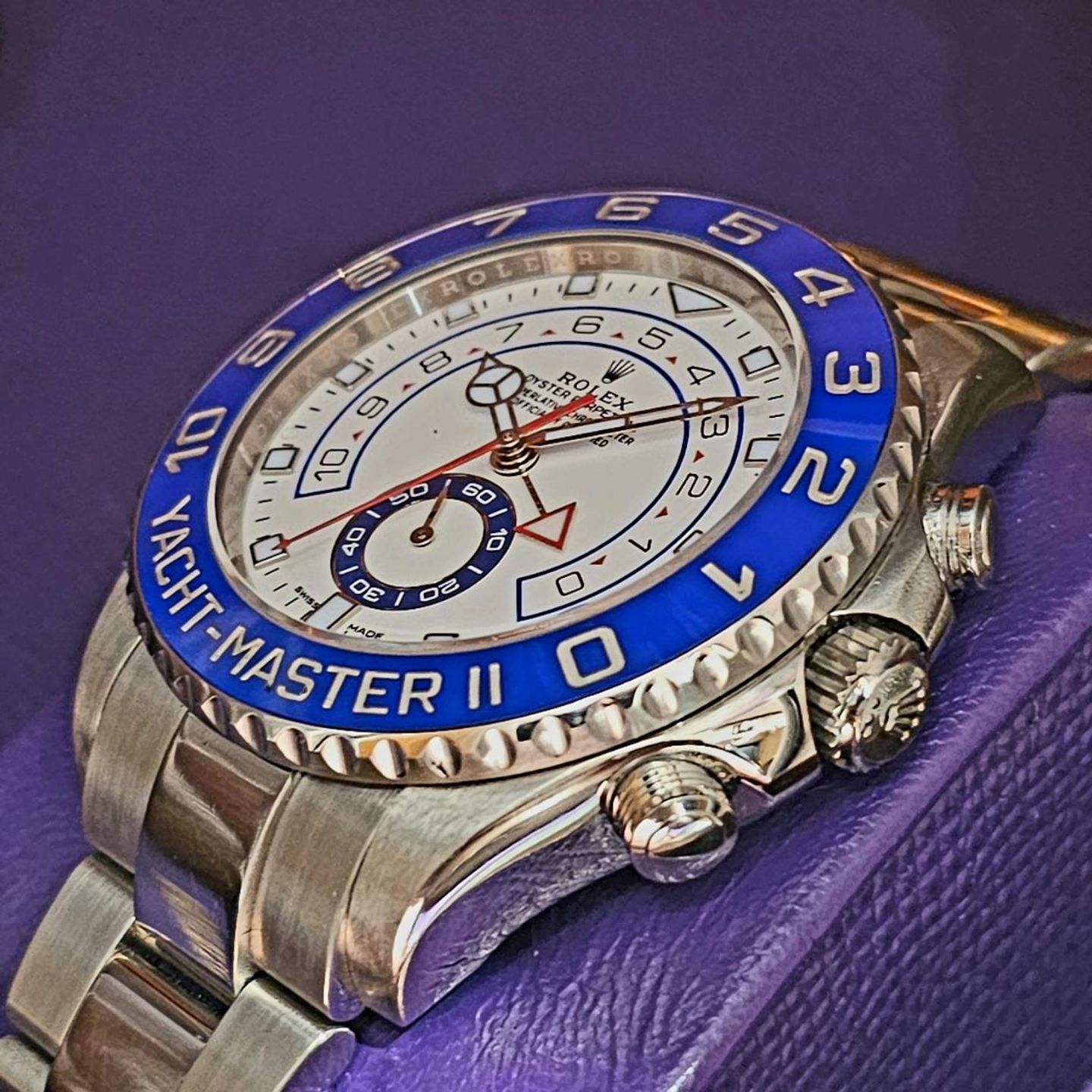 Rolex Yacht-Master II 116680 (2018) - Wit wijzerplaat 44mm Staal (1/5)