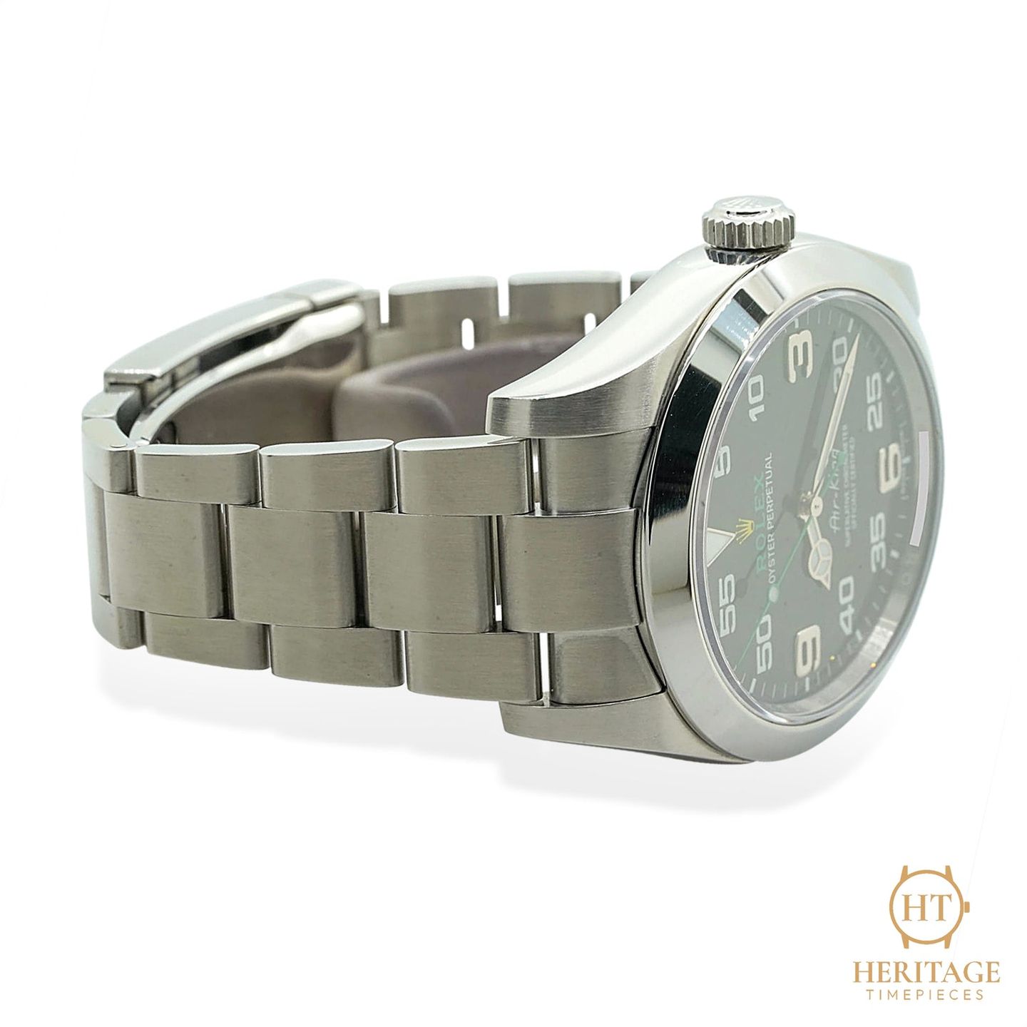 Rolex Air-King 116900 (2017) - Zwart wijzerplaat 40mm Staal (7/8)