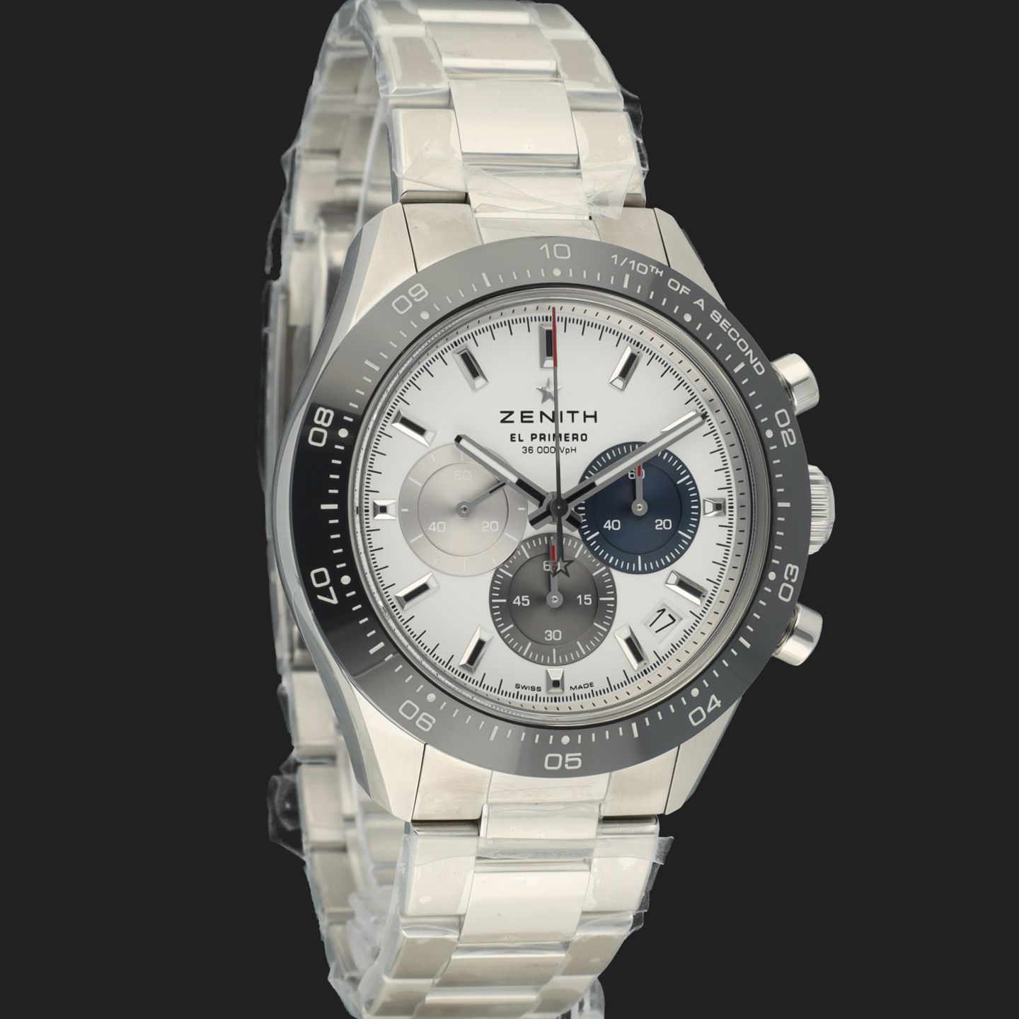 Zenith Chronomaster Sport 03.3100.3600/69.M3100 (2024) - Wit wijzerplaat 41mm Staal (4/8)