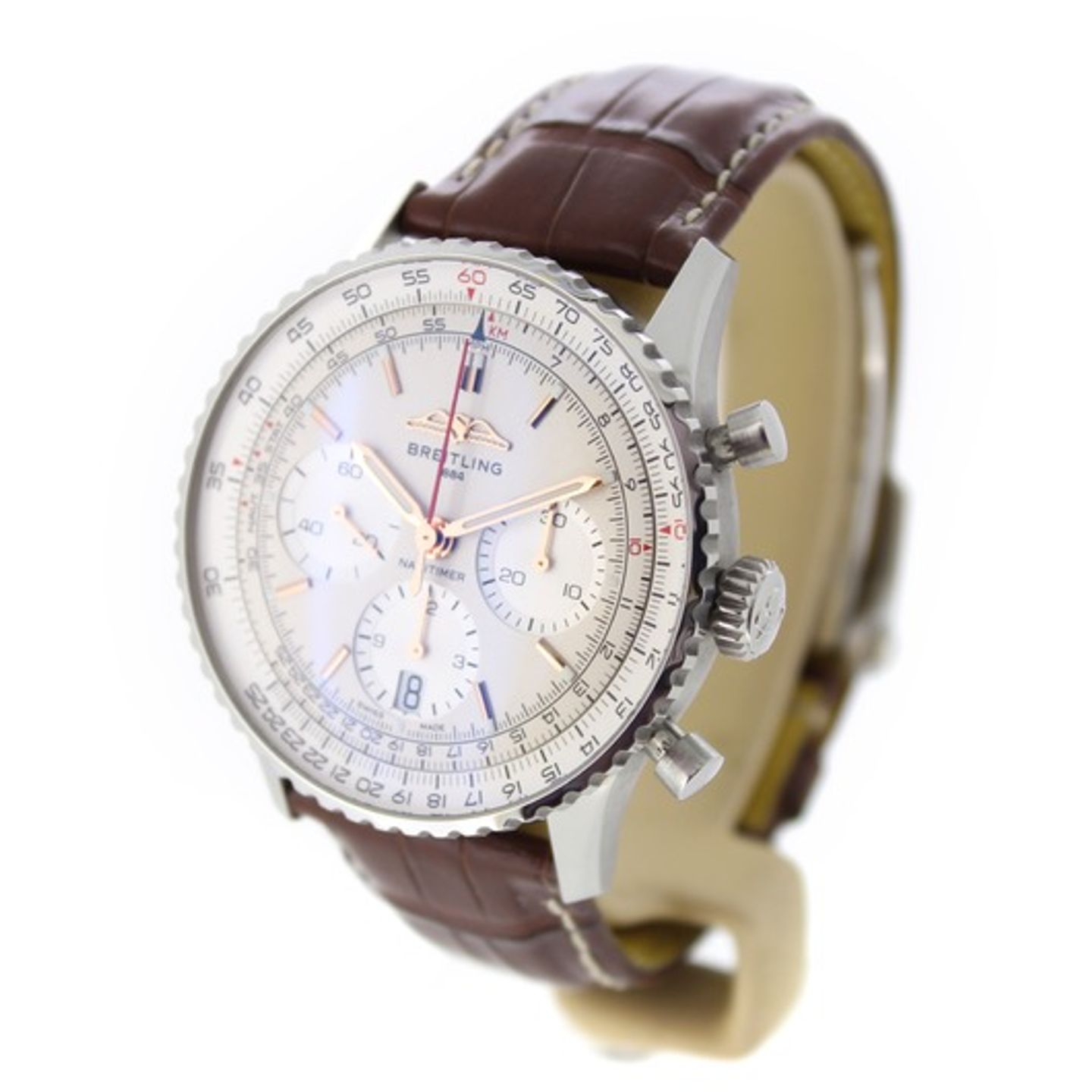 Breitling Navitimer 1 B01 Chronograph AB0139211G1P1 (2023) - Zilver wijzerplaat 41mm Staal (3/7)