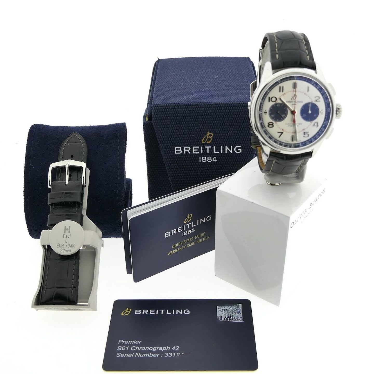 Breitling for Bentley AB0118A71G1P1 (2022) - Zilver wijzerplaat 42mm Staal (4/8)