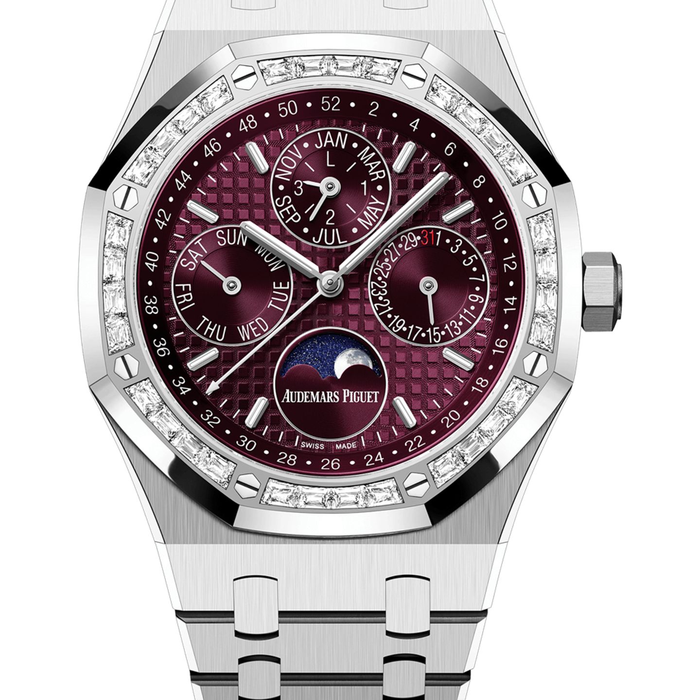Audemars Piguet Royal Oak 26598BC.ZZ.1220BC.01 (2025) - Purple dial 41 mm White Gold case (1/1)