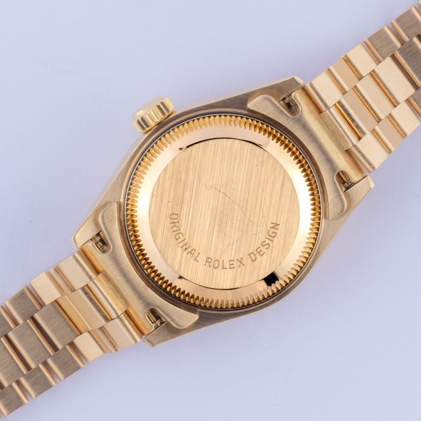 Rolex Lady-Datejust 69178 (1990) - Black dial 26 mm Yellow Gold case (4/8)