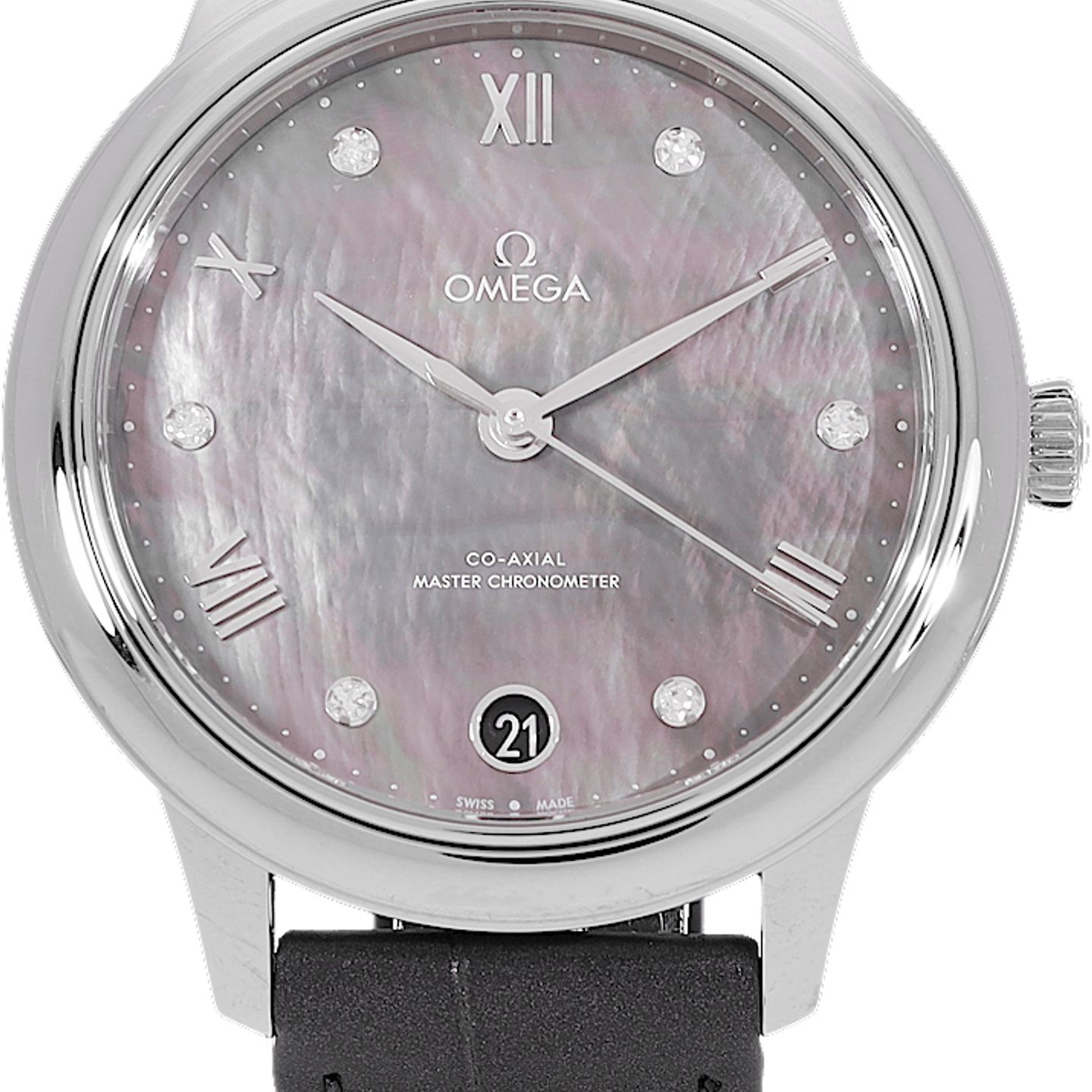 Omega De Ville 434.13.34.20.57.001 (2024) - Bruin wijzerplaat 34mm Staal (2/5)