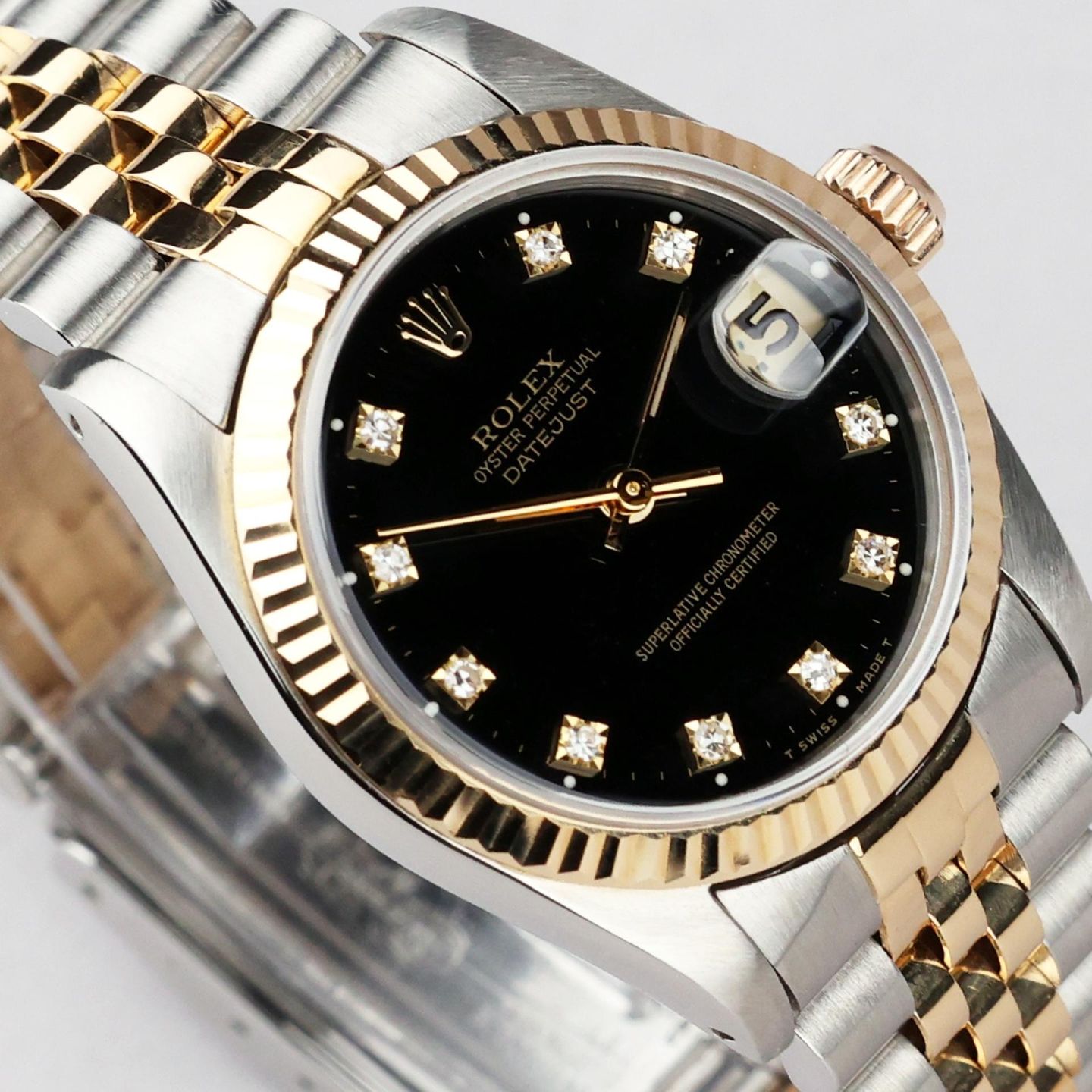 Rolex Datejust 31 68273 (1993) - 31 mm Gold/Steel case (3/8)