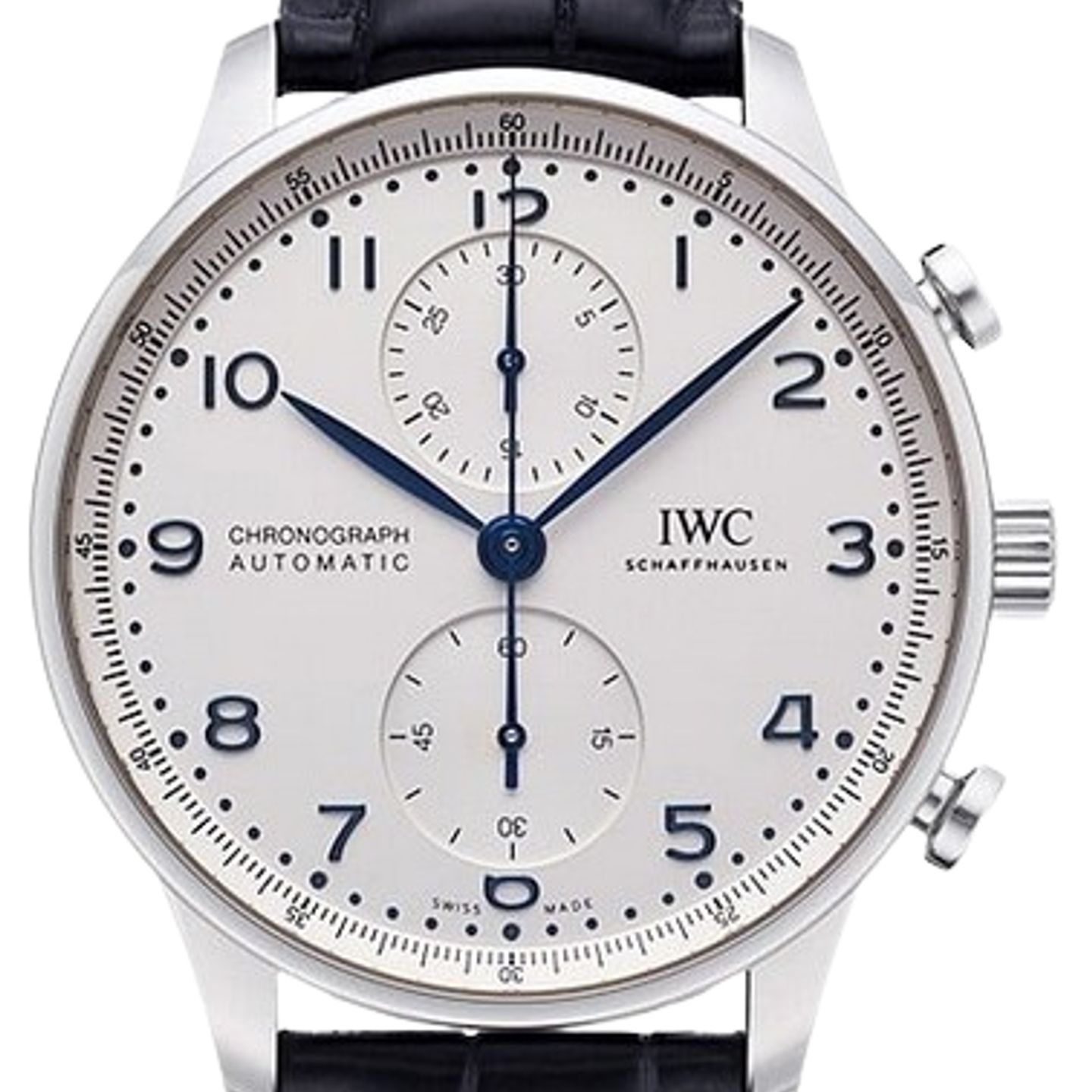 IWC Portuguese Chronograph IW371605 (2024) - Zilver wijzerplaat 41mm Staal (1/1)