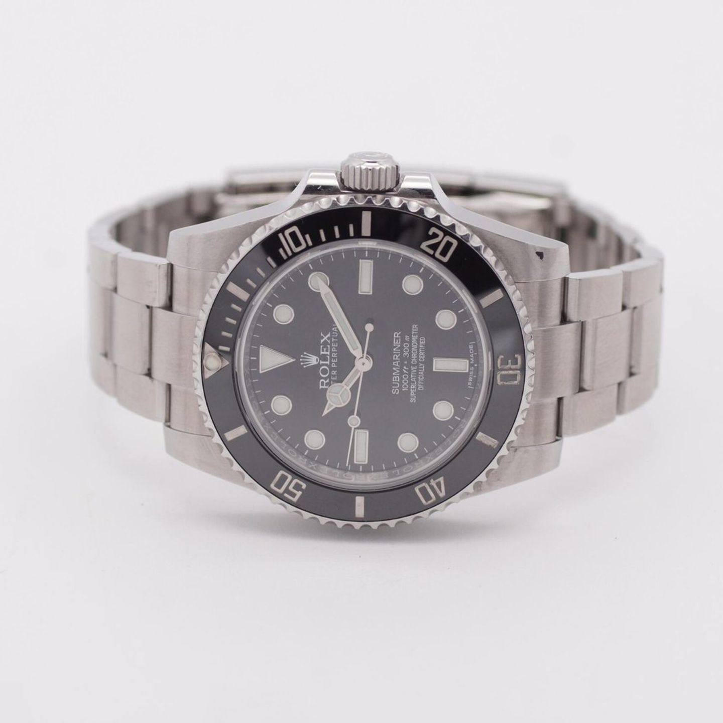 Rolex Submariner No Date 114060 (2012) - Zwart wijzerplaat 40mm Staal (7/8)