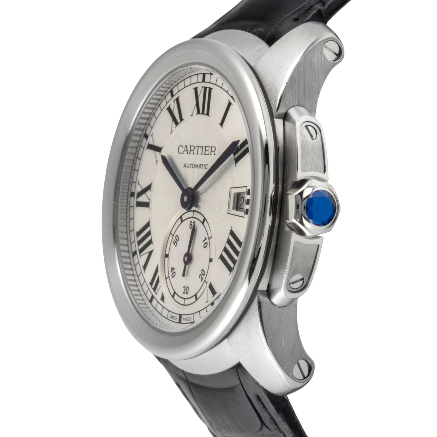 Cartier Calibre de Cartier WSCA0003 (Unknown (random serial)) - Silver dial 38 mm Steel case (6/8)