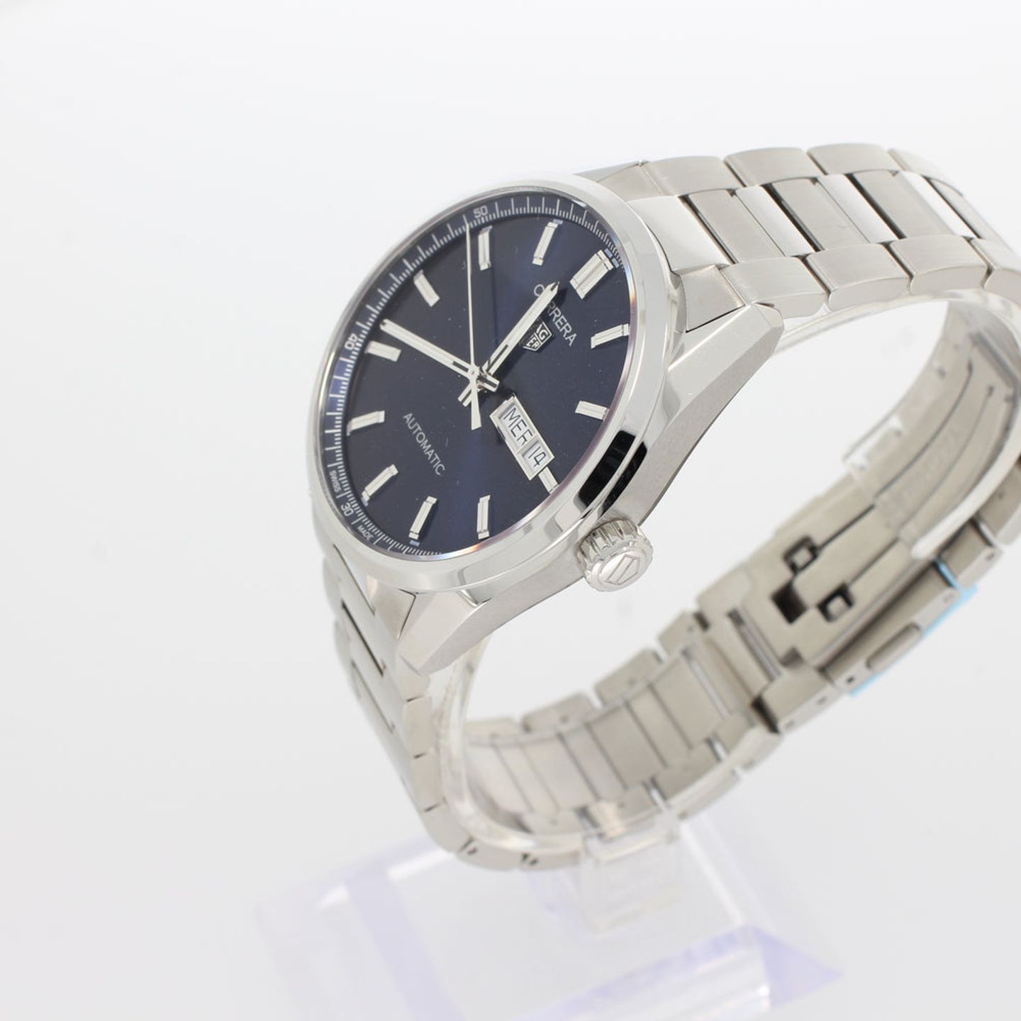 TAG Heuer Carrera Calibre 5 WBN2012.BA0640 (2024) - Blauw wijzerplaat 41mm Staal (2/4)