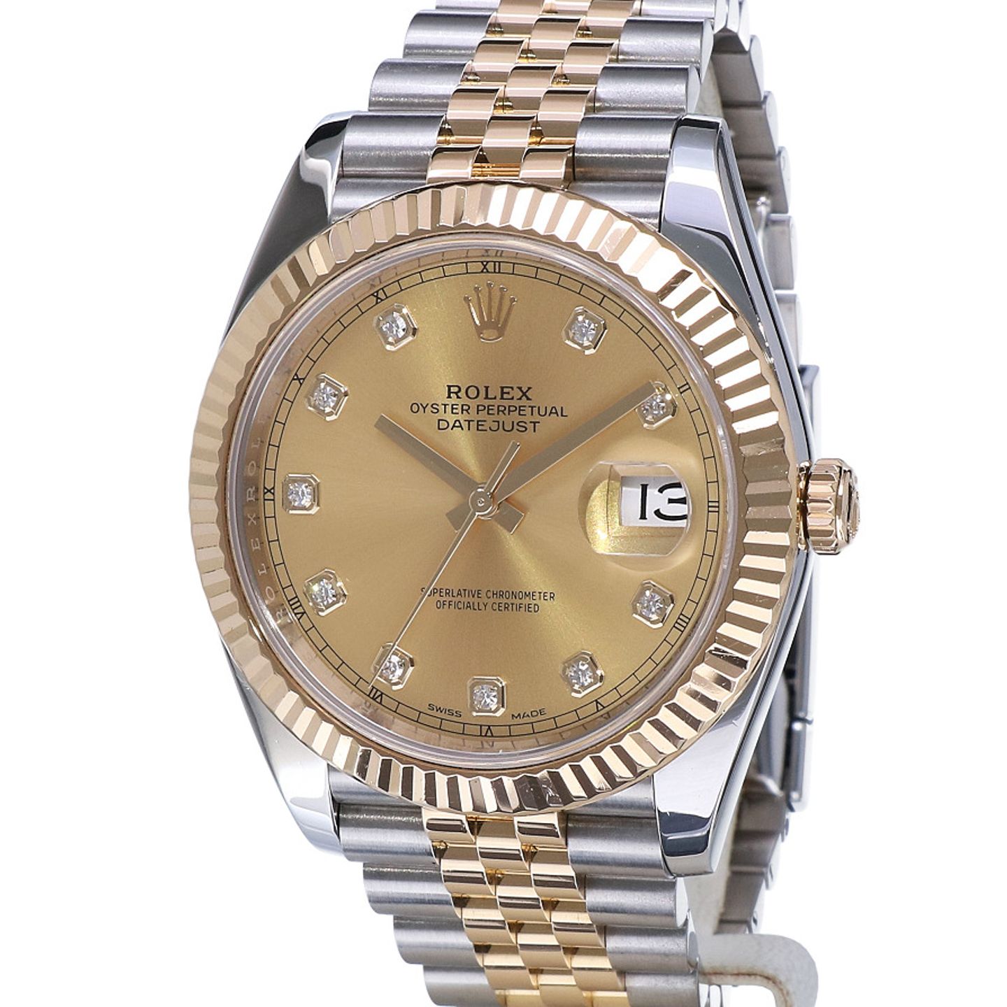 Rolex Datejust 41 126333 (2018) - Champagne dial 41 mm Gold/Steel case (1/7)