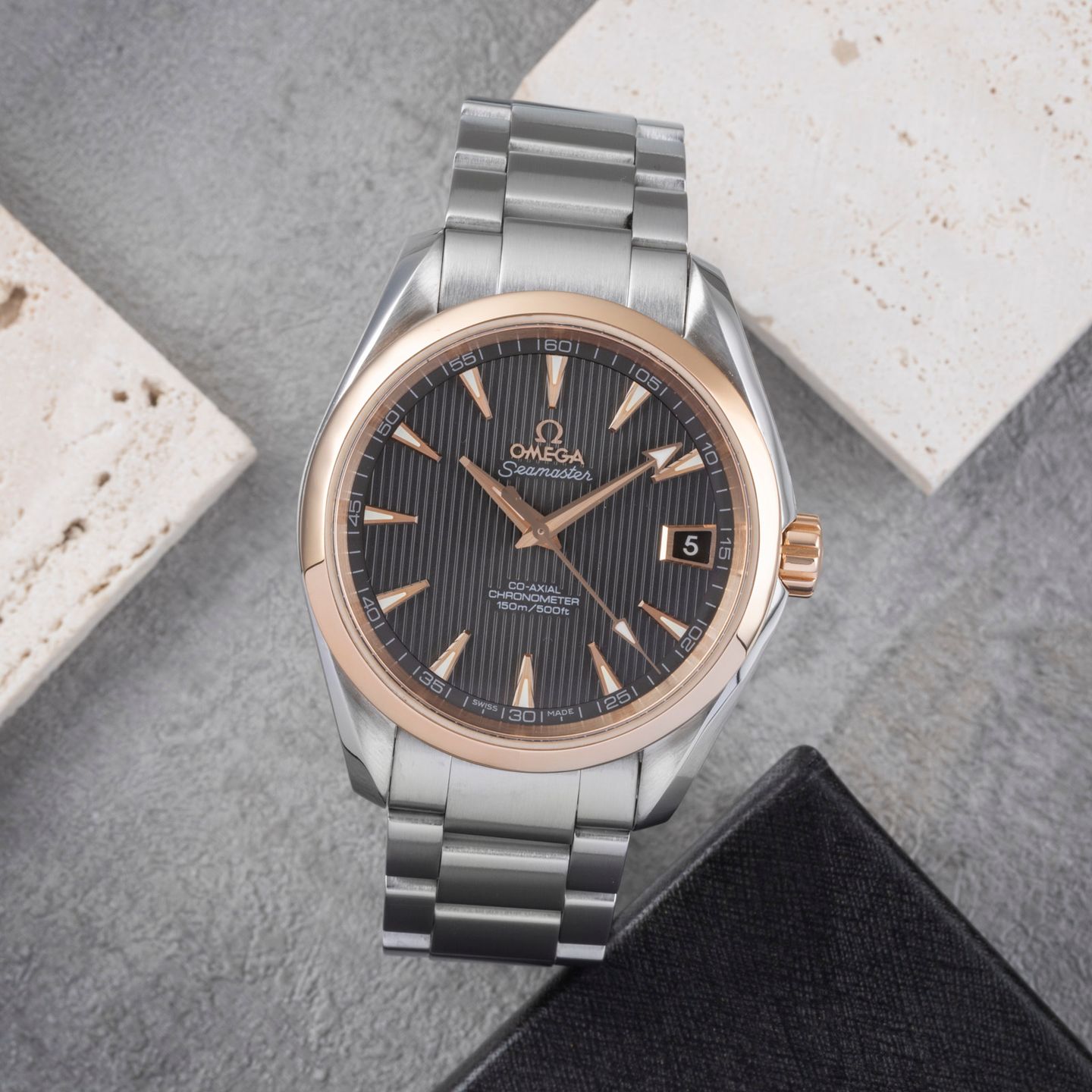 Omega Seamaster Aqua Terra 231.20.39.21.06.003 (Unknown (random serial)) - Grey dial 39 mm Steel case (1/8)