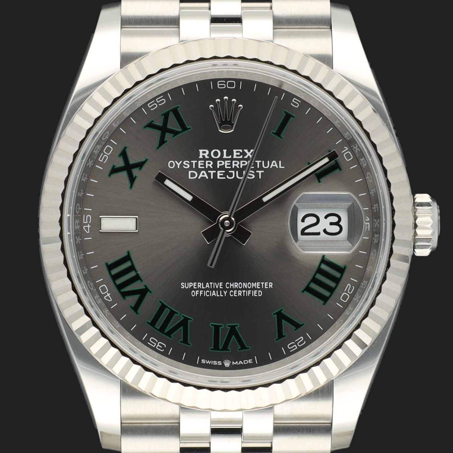 Rolex Datejust 36 126234 (2022) - Grey dial 36 mm Steel case (2/8)