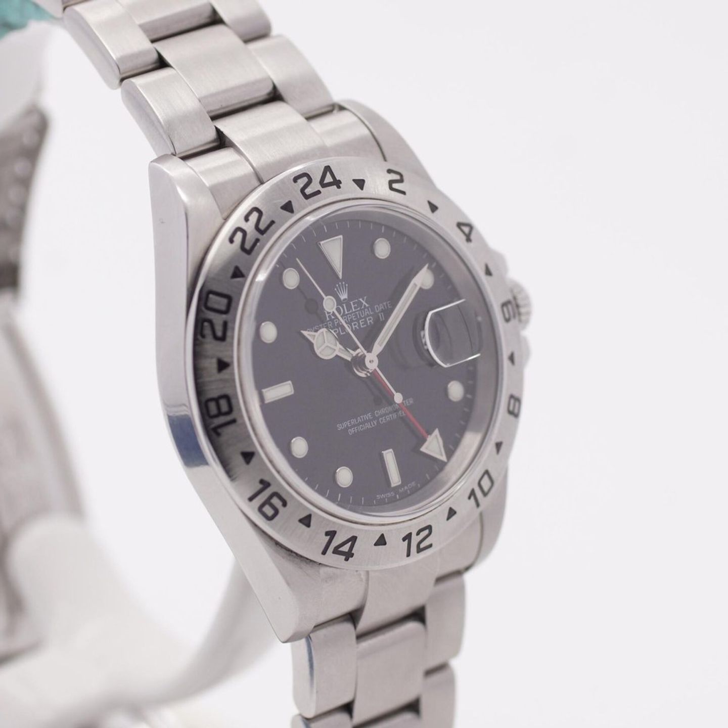 Rolex Explorer II 16570 (2003) - Zwart wijzerplaat 40mm Staal (4/8)