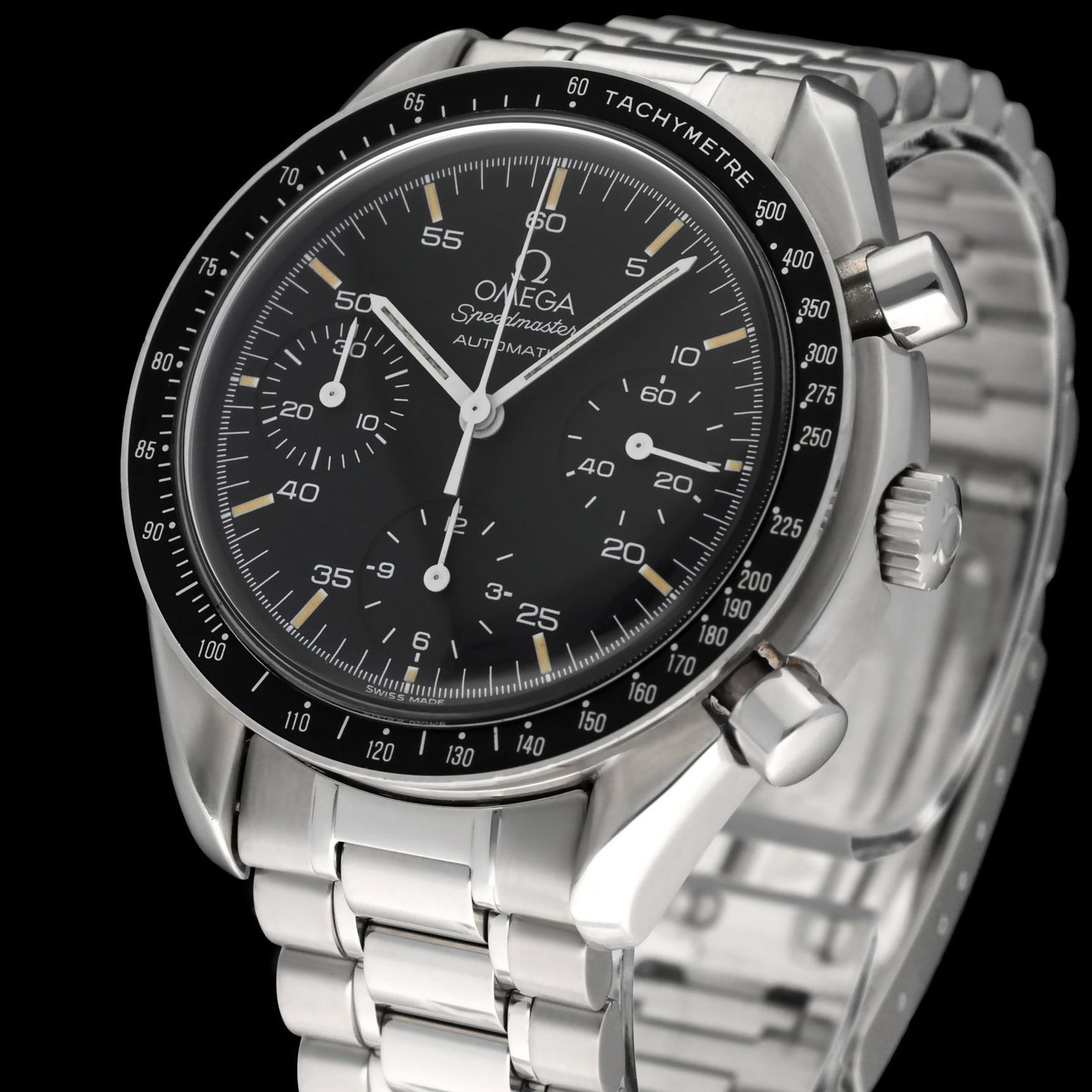 Omega Speedmaster Reduced 3510.50.00 (1993) - Black dial 39 mm Steel case (7/8)