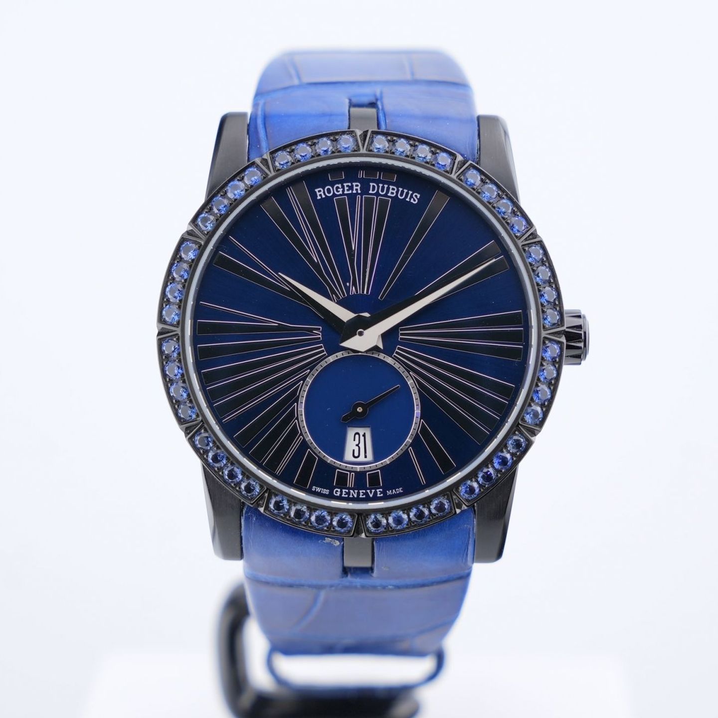 Roger Dubuis Excalibur DBEX0612 (Unknown (random serial)) - Blue dial 36 mm Titanium case (2/16)
