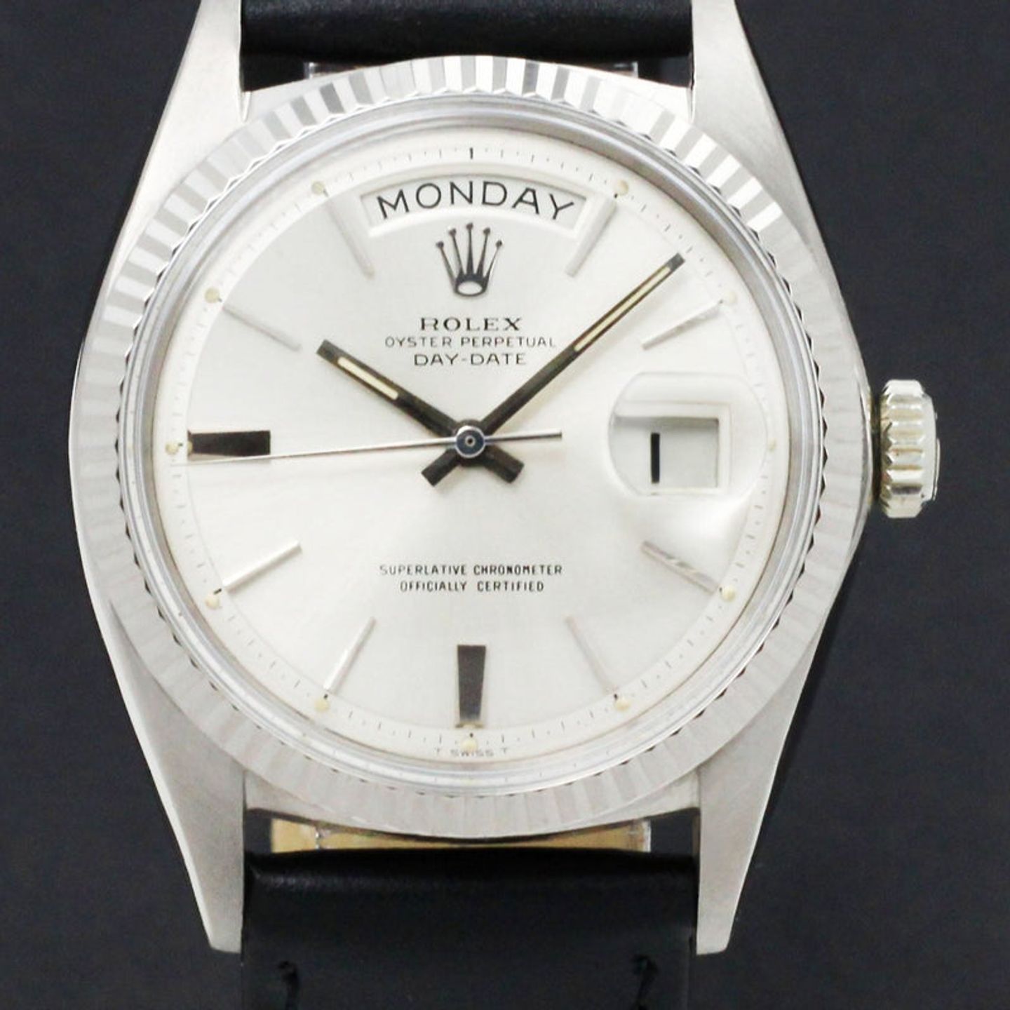 Rolex Day-Date 1803 (1966) - Silver dial 36 mm White Gold case (1/7)