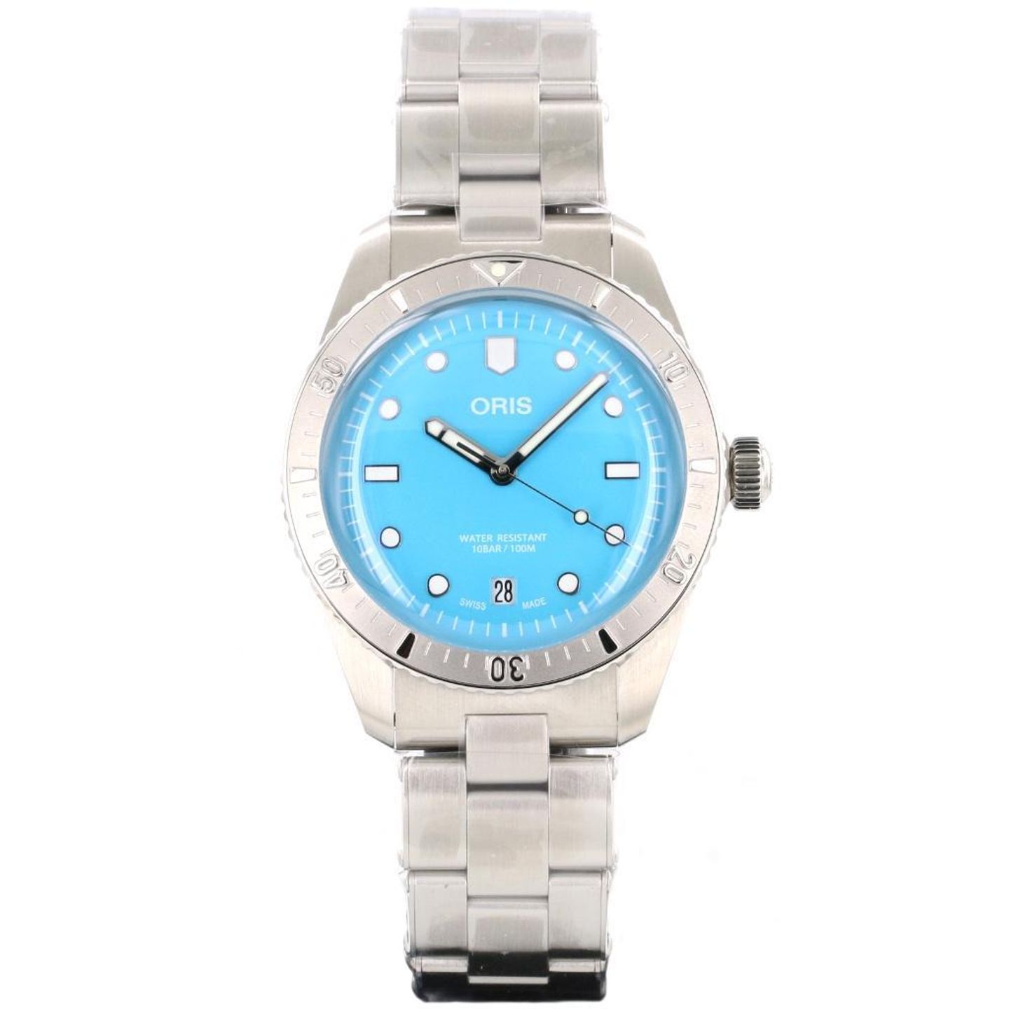 Oris Divers Sixty Five 01 733 7771 4055-07 8 19 18 (Unknown (random serial)) - Turquoise dial 38 mm Steel case (7/7)