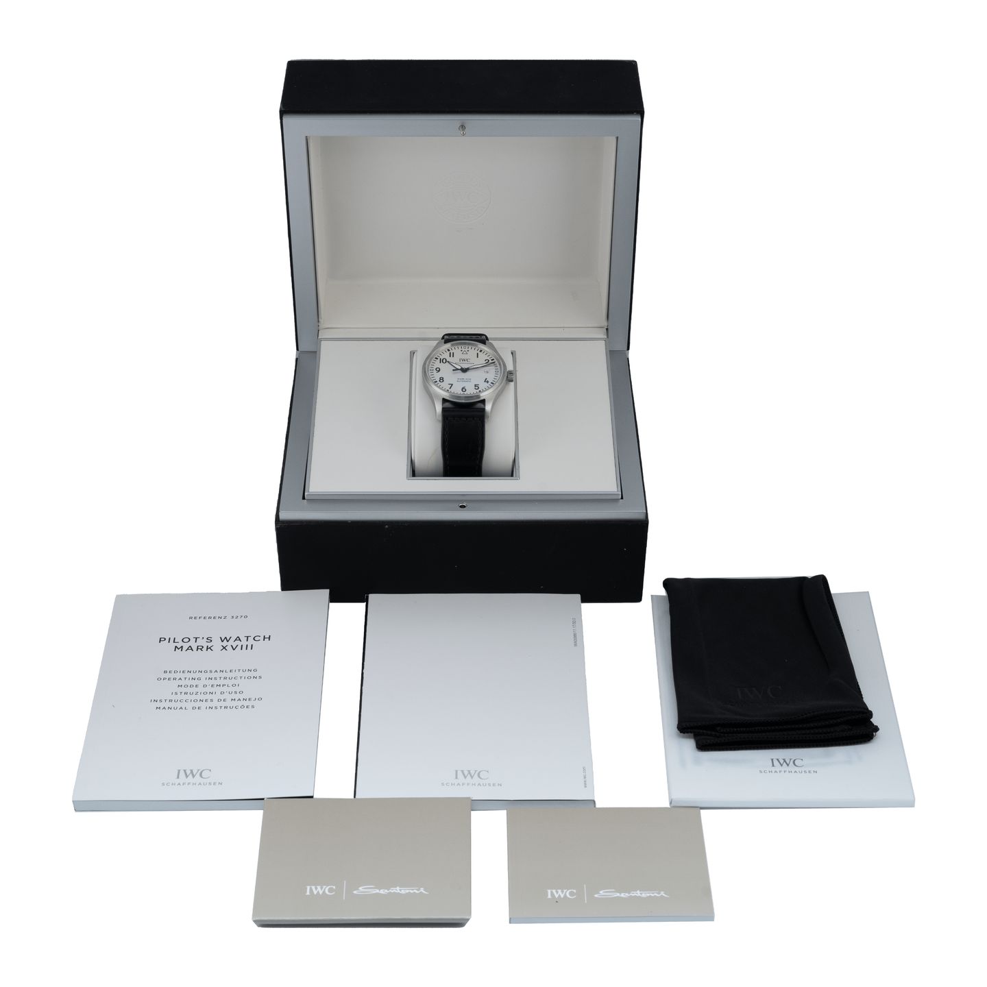 IWC Pilot Mark IW327002 (Onbekend (willekeurig serienummer)) - Zilver wijzerplaat 40mm Staal (6/6)