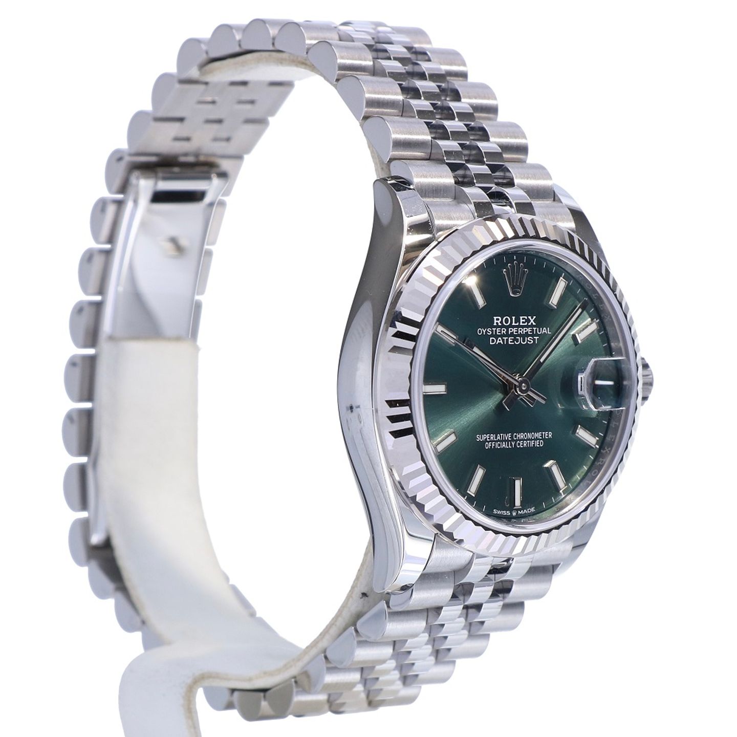 Rolex Datejust 31 278274 (2022) - Green dial 31 mm Steel case (7/8)