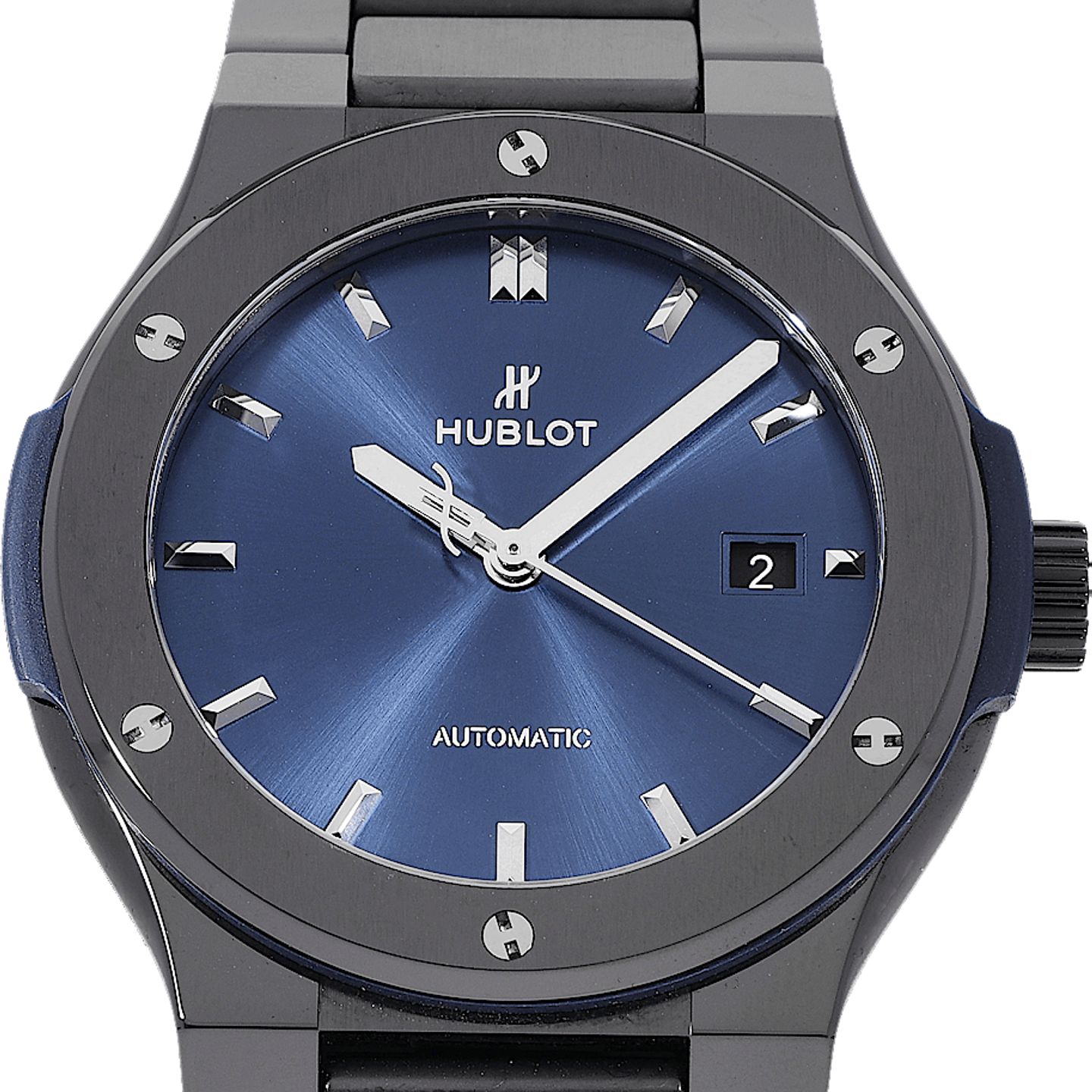 Hublot Classic Fusion Blue 548.CM.7170.CM (Unknown (random serial)) - Blue dial 42 mm Ceramic case (1/5)