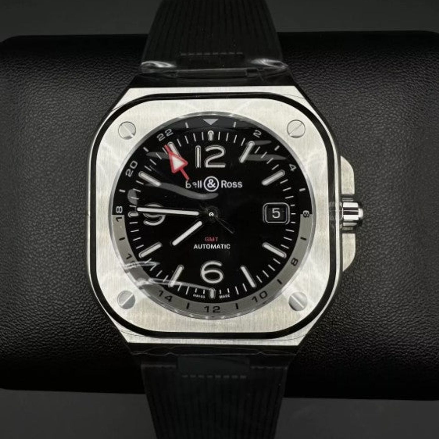 Bell & Ross BR 05 BR05G-BL-ST/SRB (2025) - Zwart wijzerplaat 42mm Staal (1/1)