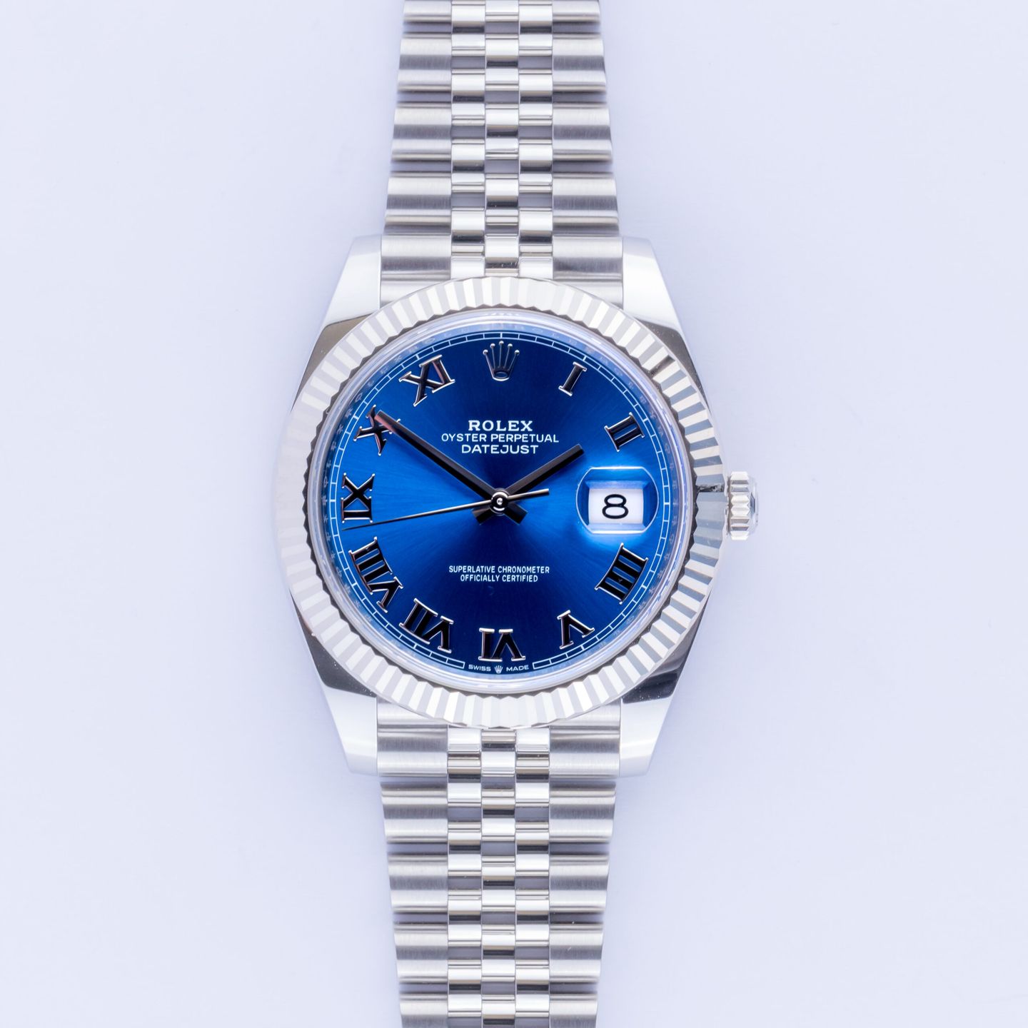 Rolex Datejust 41 126334 (2024) - Blauw wijzerplaat 41mm Staal (3/8)