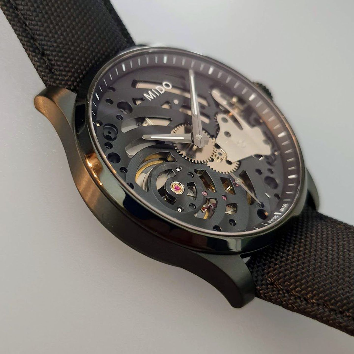 Mido Multifort M032.605.47.410.00 (2025) - Black dial 44 mm Titanium case (4/8)