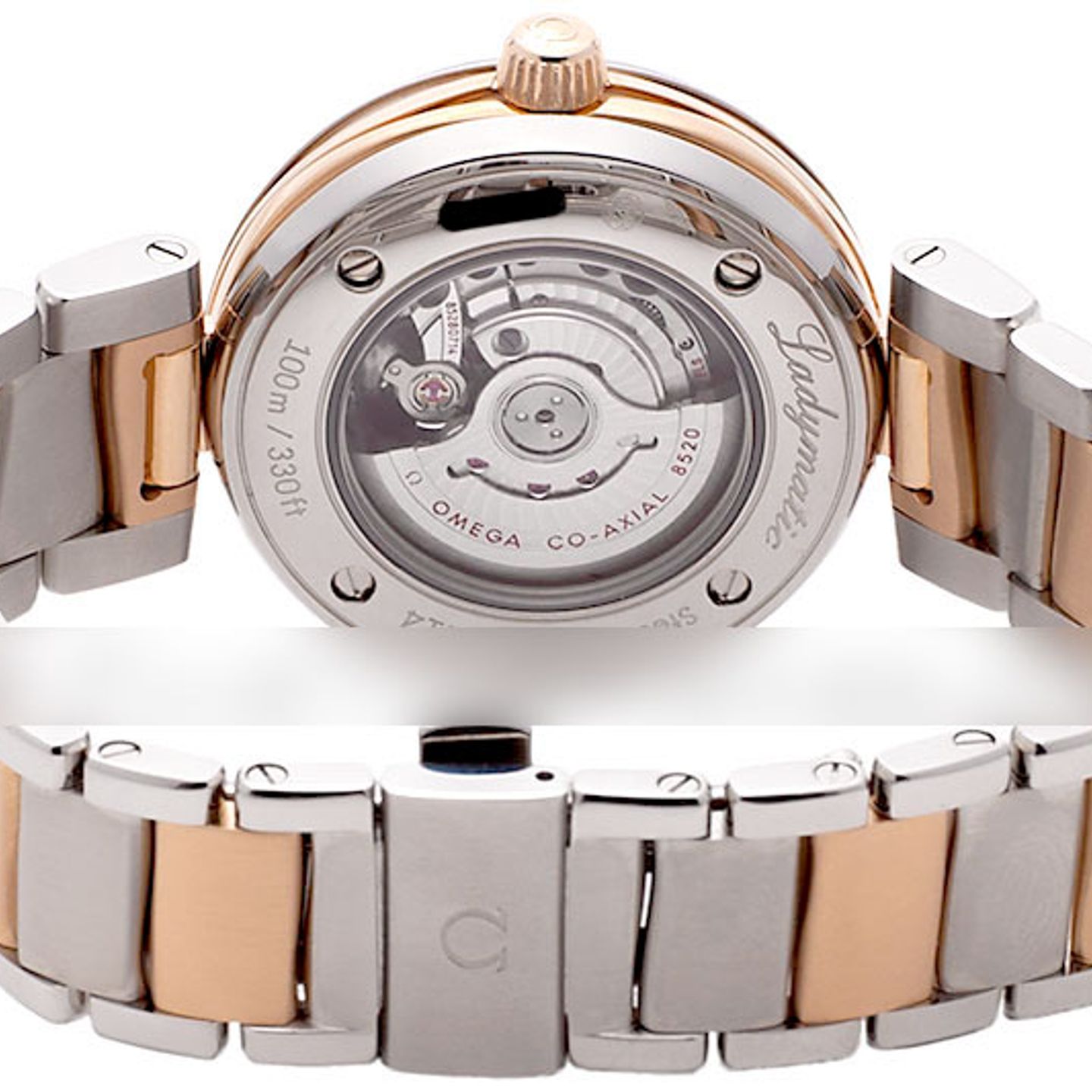 Omega De Ville Ladymatic 425.20.34.20.55.001 (2024) - Parelmoer wijzerplaat 34mm Goud/Staal (3/4)