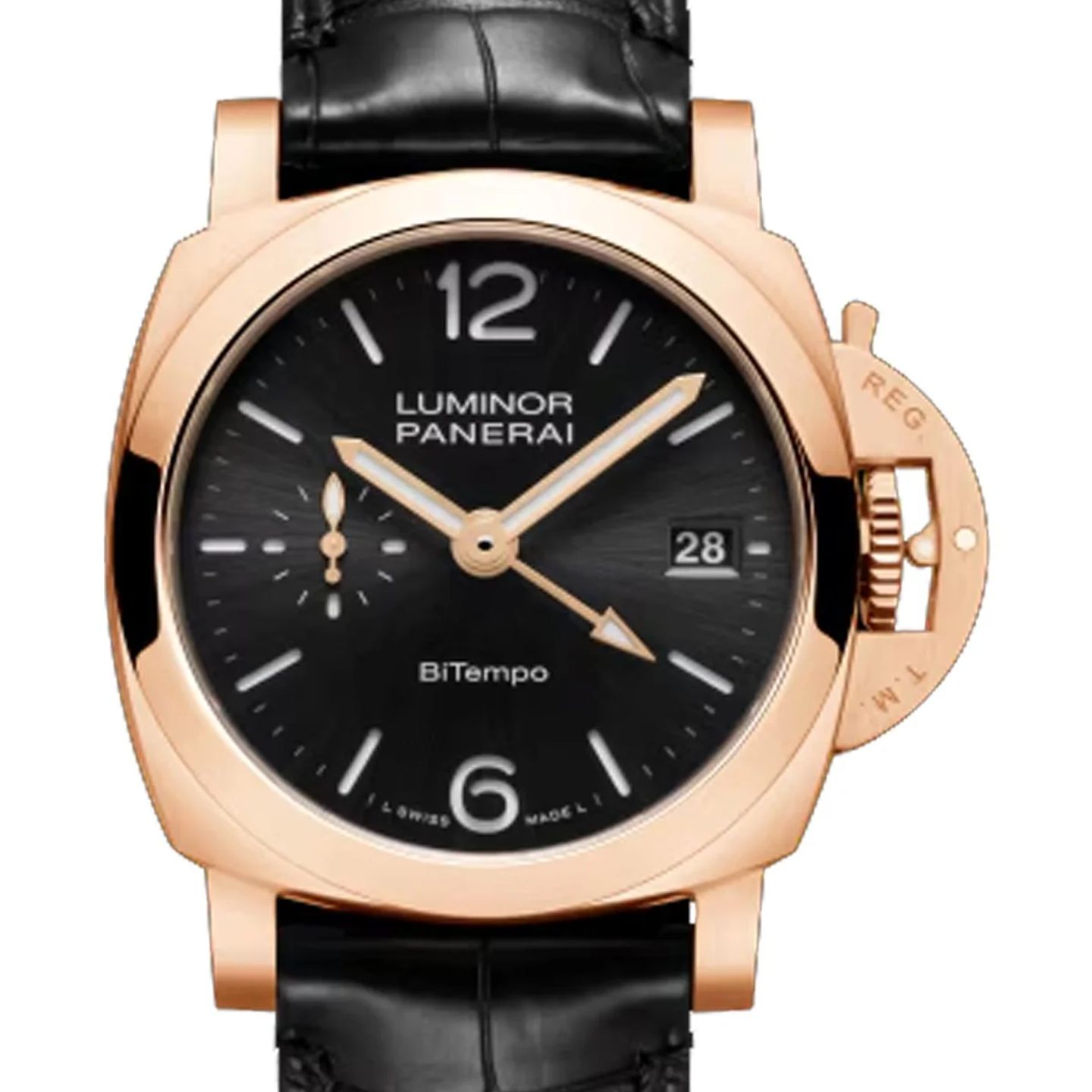 Panerai Luminor PAM01641 (2026) - Zwart wijzerplaat 40mm Roségoud (1/1)