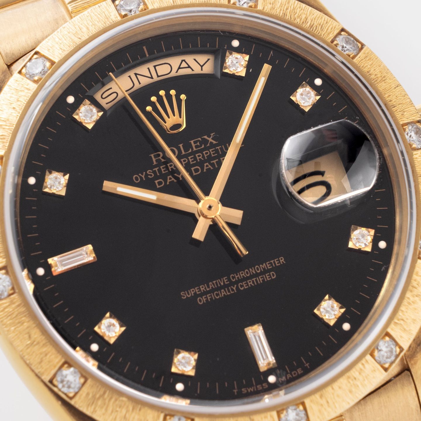 Rolex Day-Date 36 18078 (1981) - Zwart wijzerplaat 36mm Geelgoud (6/8)