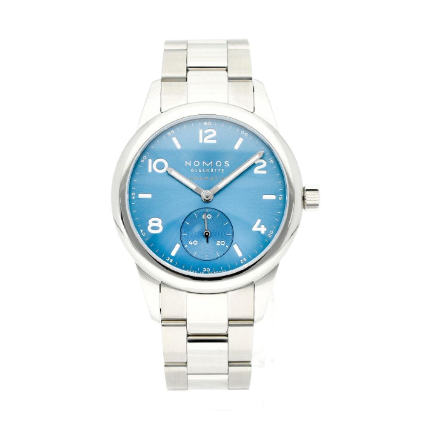 NOMOS Club Automat 750 (2023) - Blauw wijzerplaat 37mm Staal (1/8)
