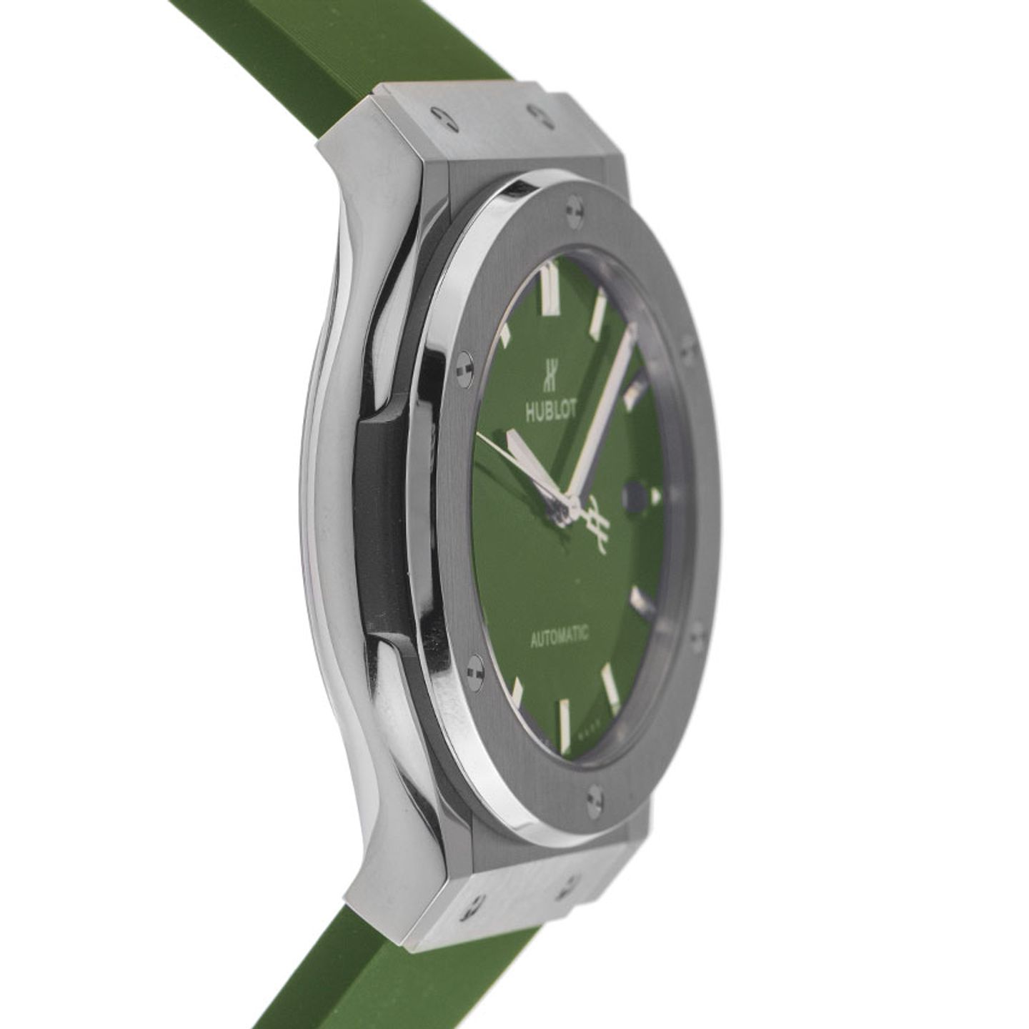 Hublot Classic Fusion 511.NX.8970.RX (2025) - Green dial 45 mm Titanium case (5/7)