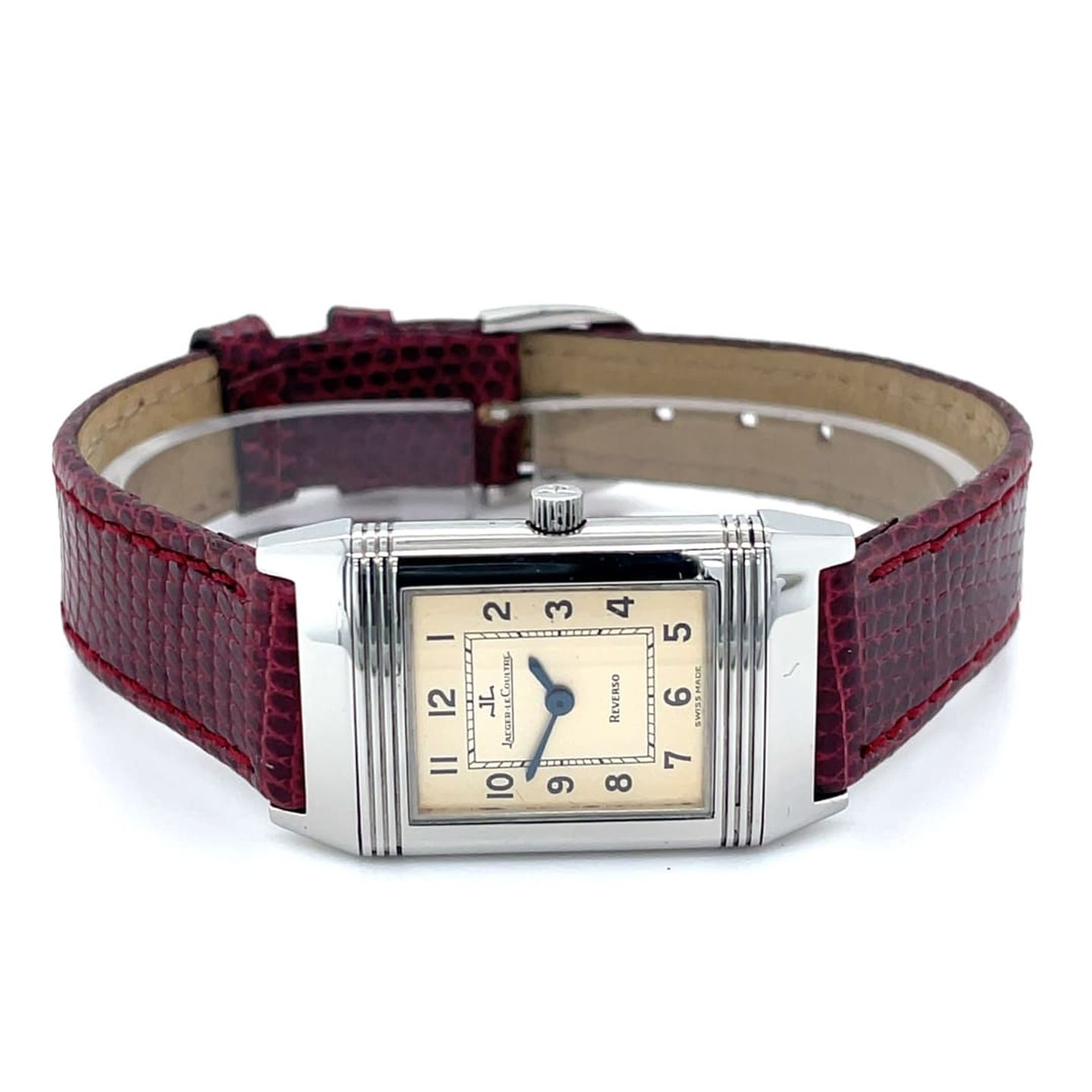 Jaeger-LeCoultre Reverso Lady 260.8.08 (Unknown (random serial)) - Champagne dial 20 mm Steel case (1/8)