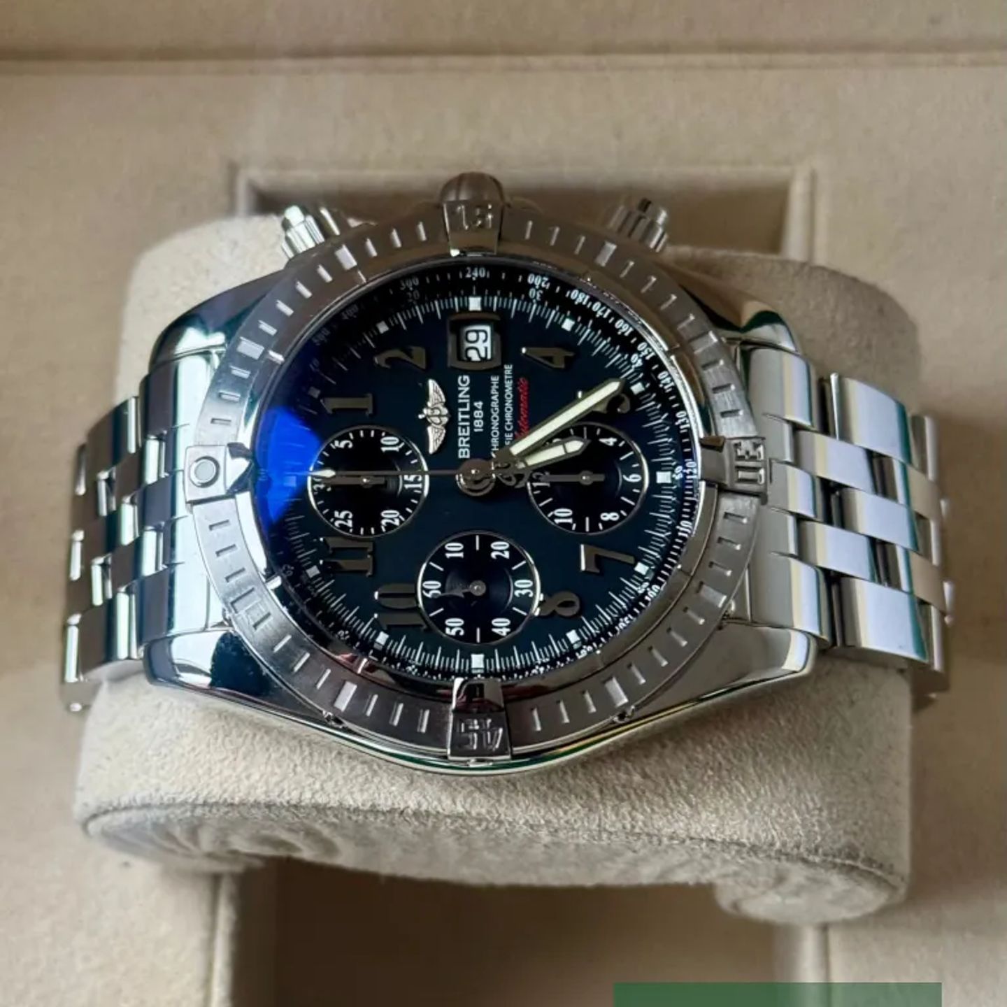 Breitling Chronomat Evolution A13356 (2008) - Black dial 44 mm Steel case (4/6)