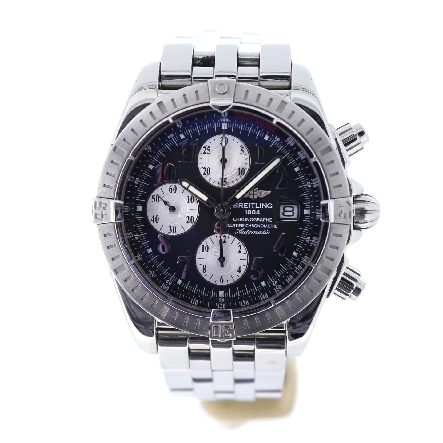 Breitling Chronomat Evolution A13356 (2006) - Zwart wijzerplaat 48mm Staal (2/7)