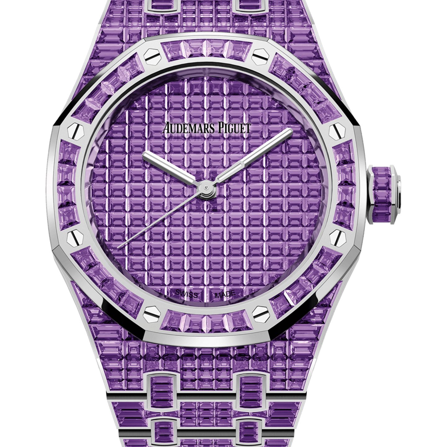 Audemars Piguet Royal Oak Selfwinding 15554BC.AY.1274BC.01 (2025) - Purple dial 37 mm White Gold case (1/1)
