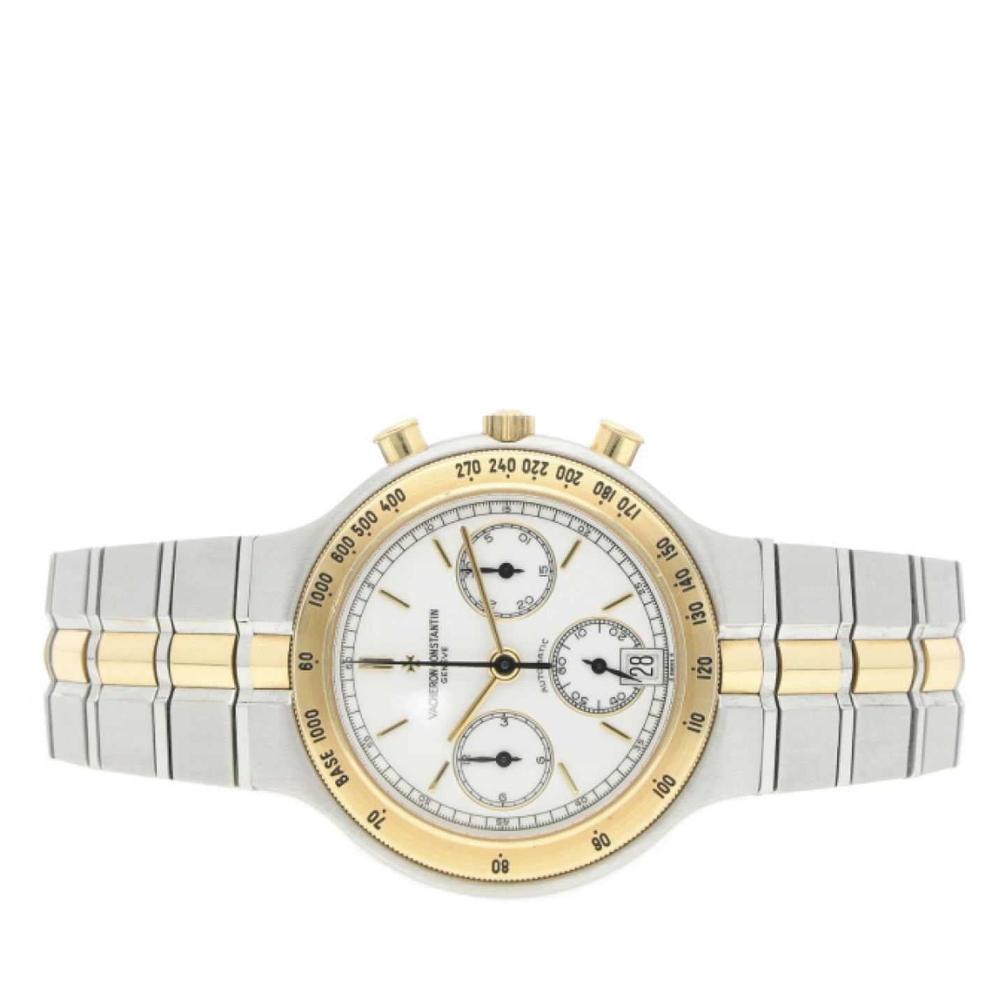 Vacheron Constantin Unknown 49001 (1990) - White dial 36 mm Gold/Steel case (6/7)