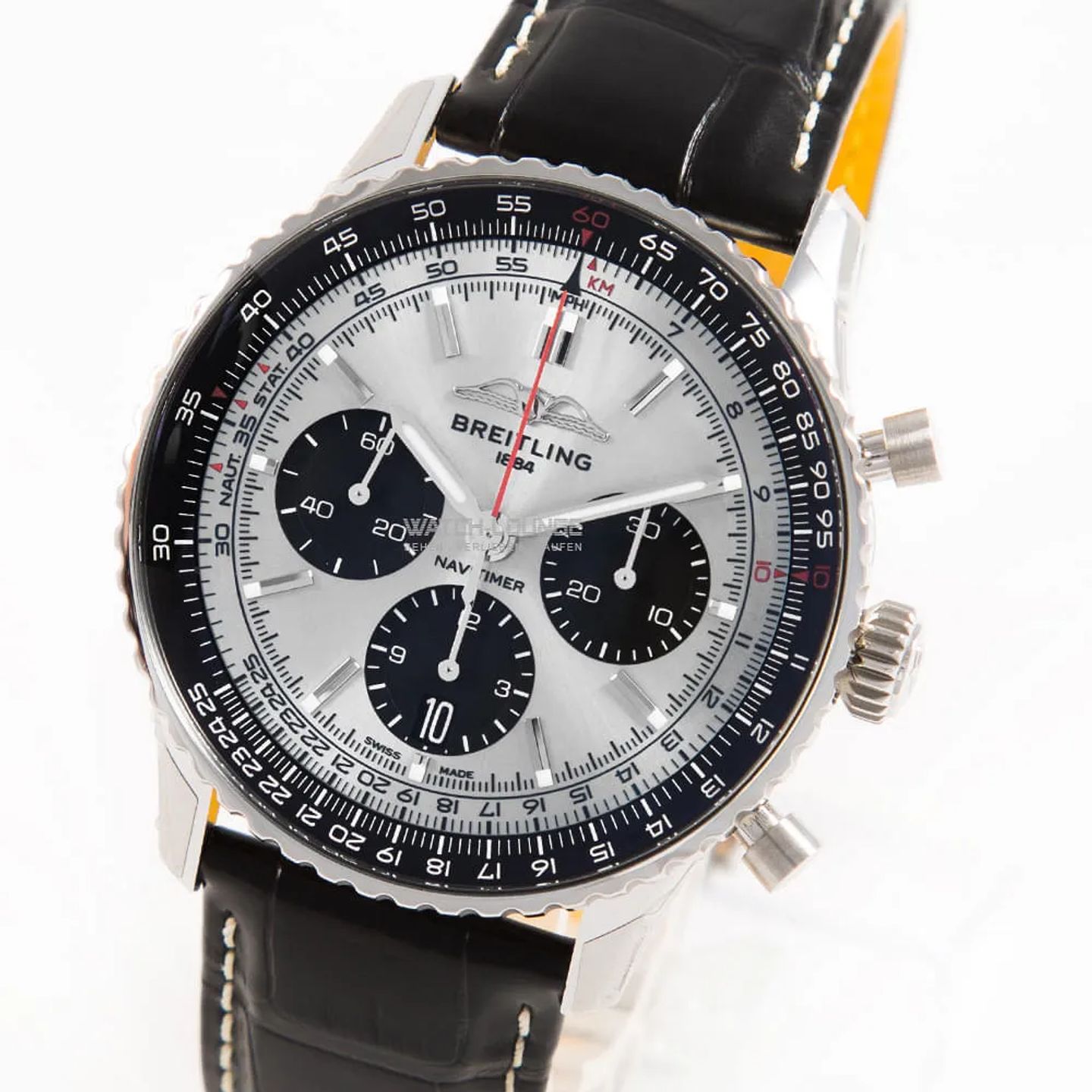 Breitling Navitimer 1 B01 Chronograph AB0138241G1P1 (2026) - Silver dial 43 mm Steel case (1/8)