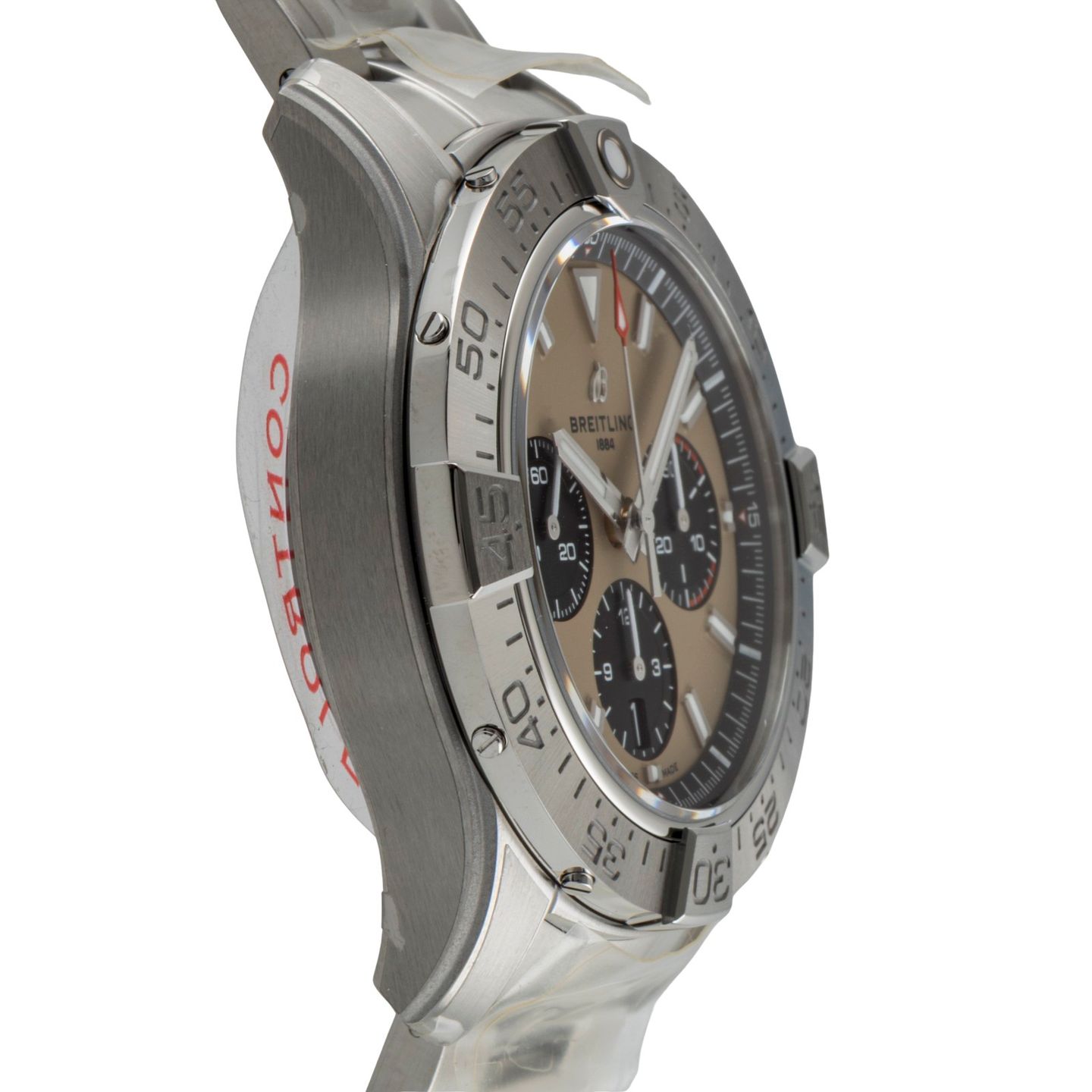 Breitling Avenger AB0147101A1A1 (Onbekend (willekeurig serienummer)) - Roze wijzerplaat 44mm Staal (7/8)