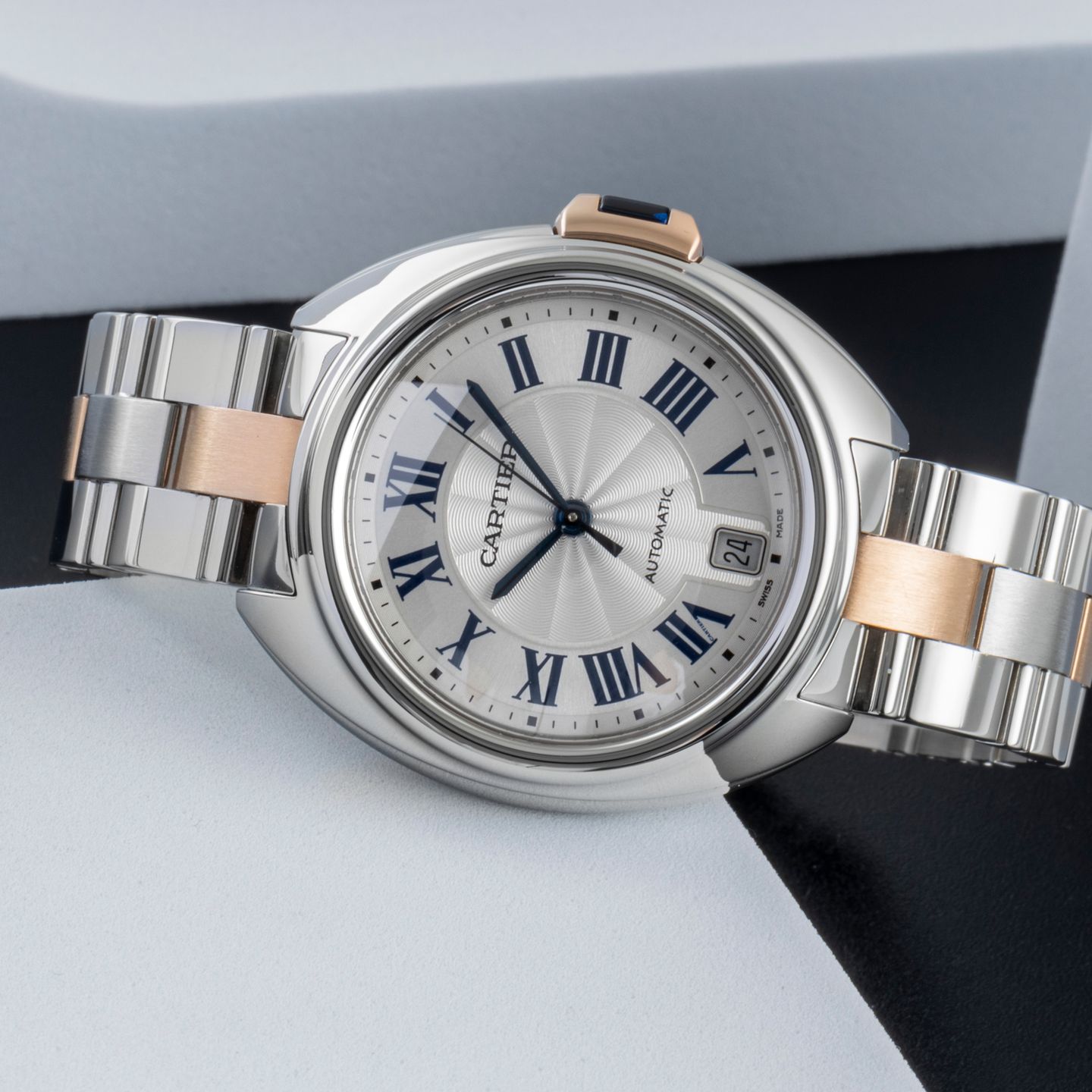 Cartier Clé de Cartier W2CL0003 (Unknown (random serial)) - Silver dial 35 mm Steel case (2/8)