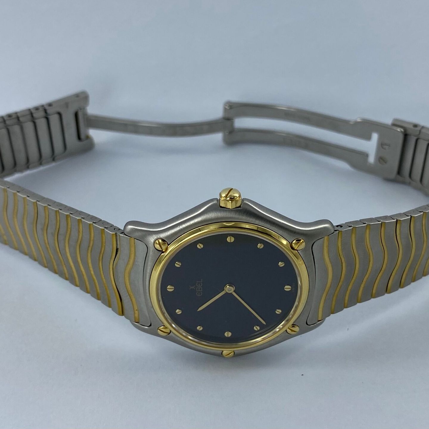 Ebel Classic - (Unknown (random serial)) - Black dial 34 mm Gold/Steel case (2/6)