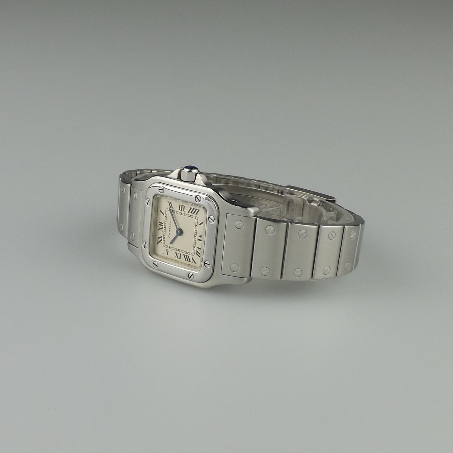 Cartier Santos 966930 (Unknown (random serial)) - White dial 25 mm Steel case (4/8)