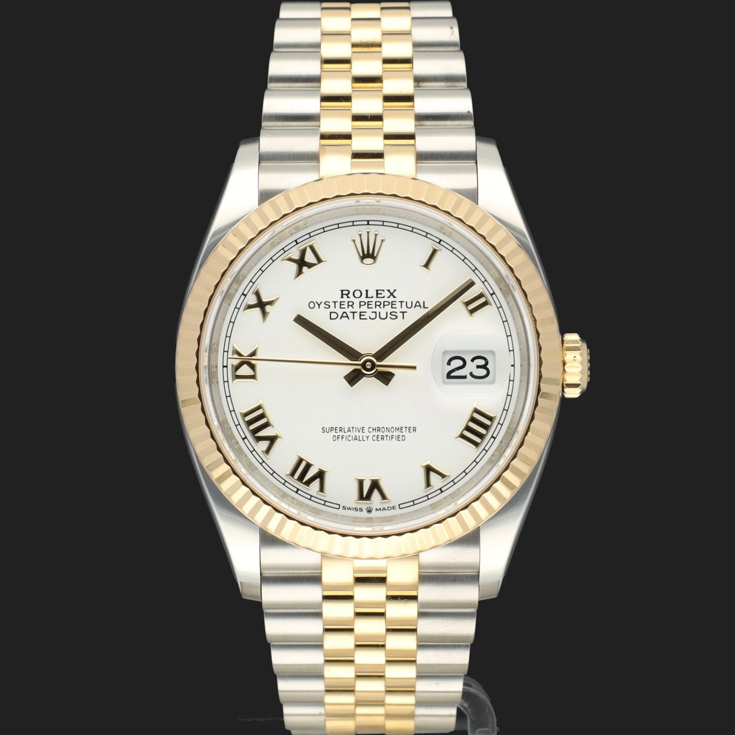 Rolex Datejust 36 126233 (2023) - 36 mm Gold/Steel case (3/8)