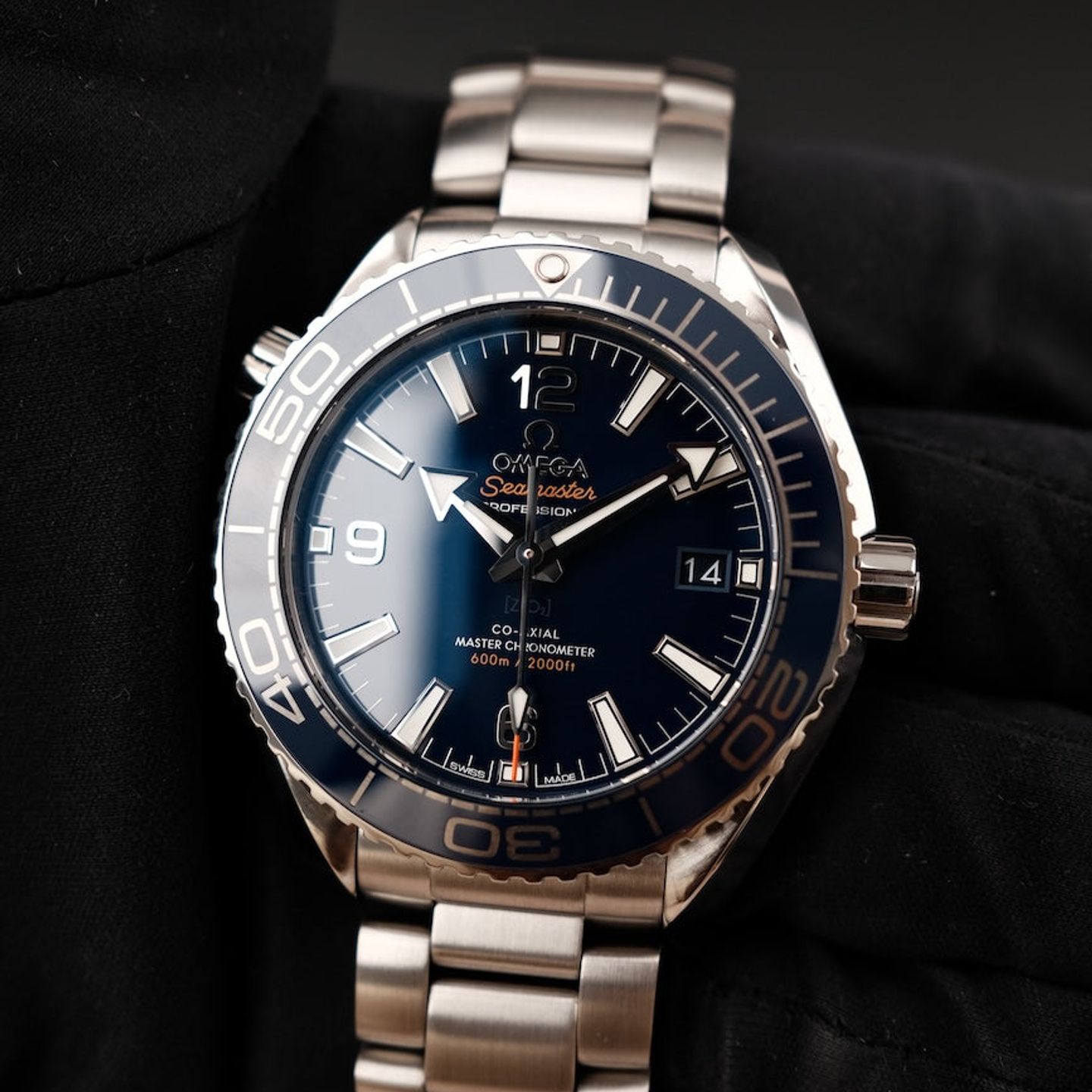 Omega Seamaster Planet Ocean 215.30.40.20.03.001 (2021) - Blauw wijzerplaat 40mm Staal (4/8)